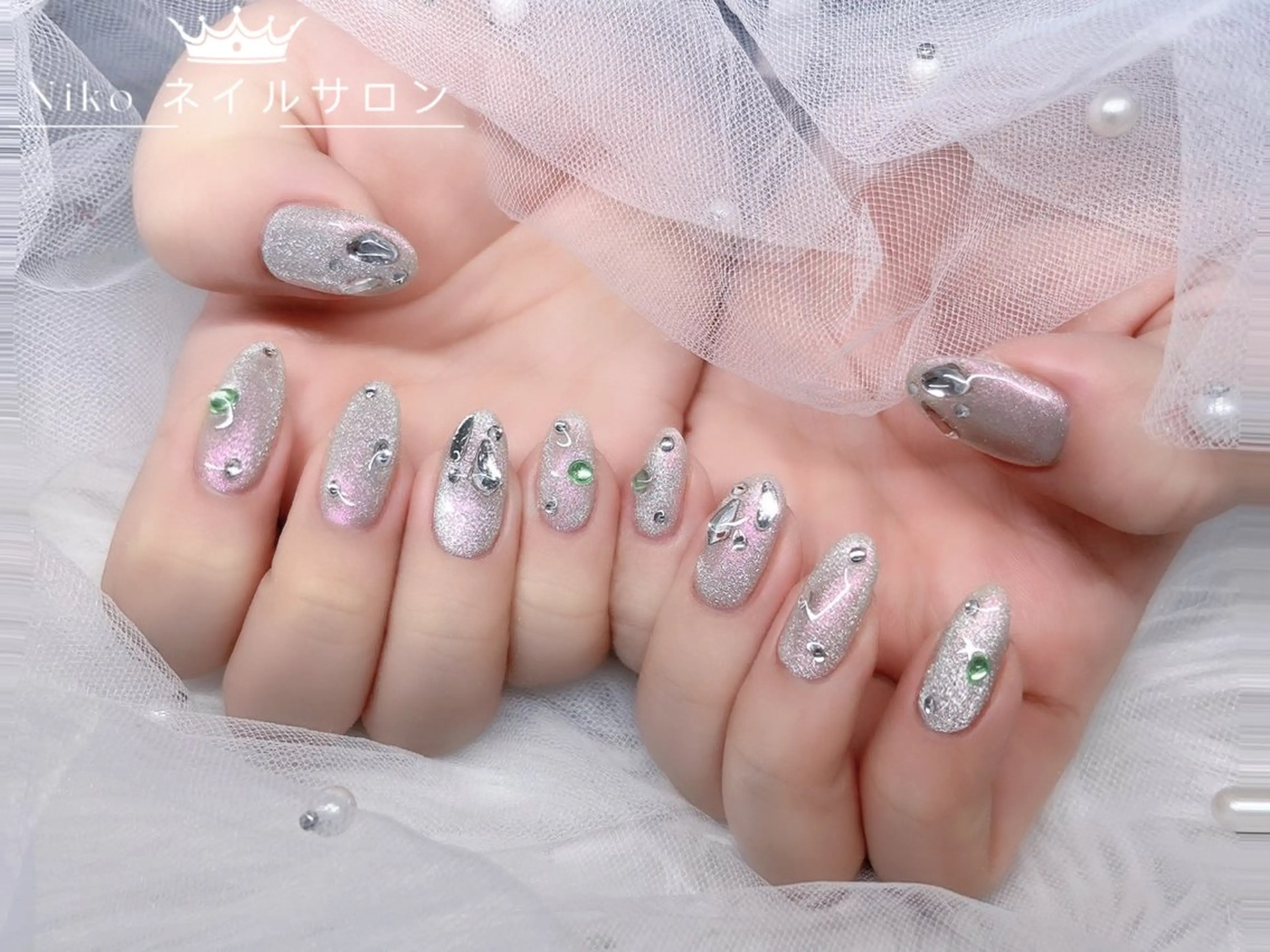 ネイル 長さ出し フットネイル フレンチネイル ジェルネイル 韓国ネイル Niko nailサロンのネイルデザイン