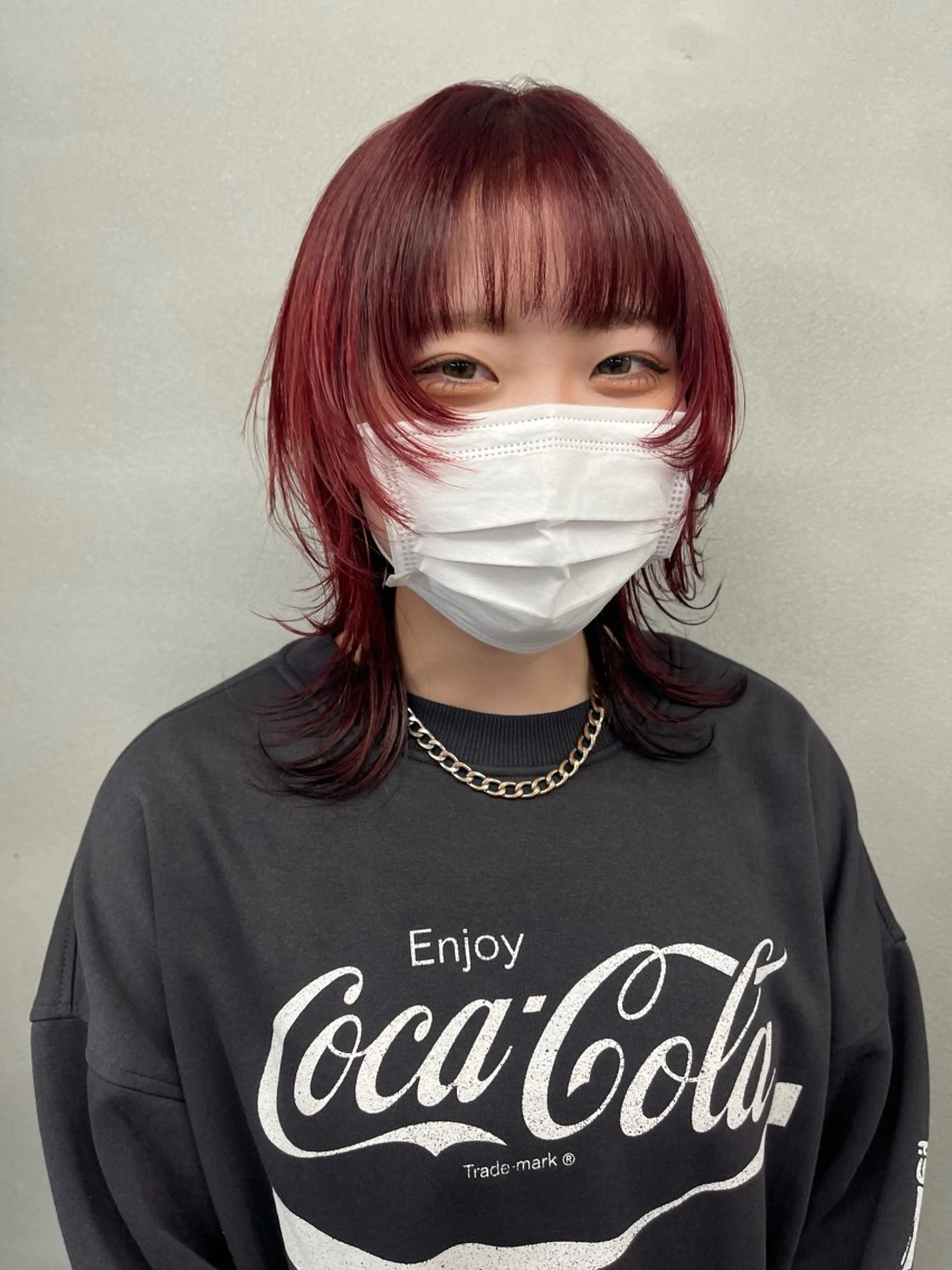 ミディアム 柏 ウルフ/レイヤー 田中佐和🐺のヘアスタイル