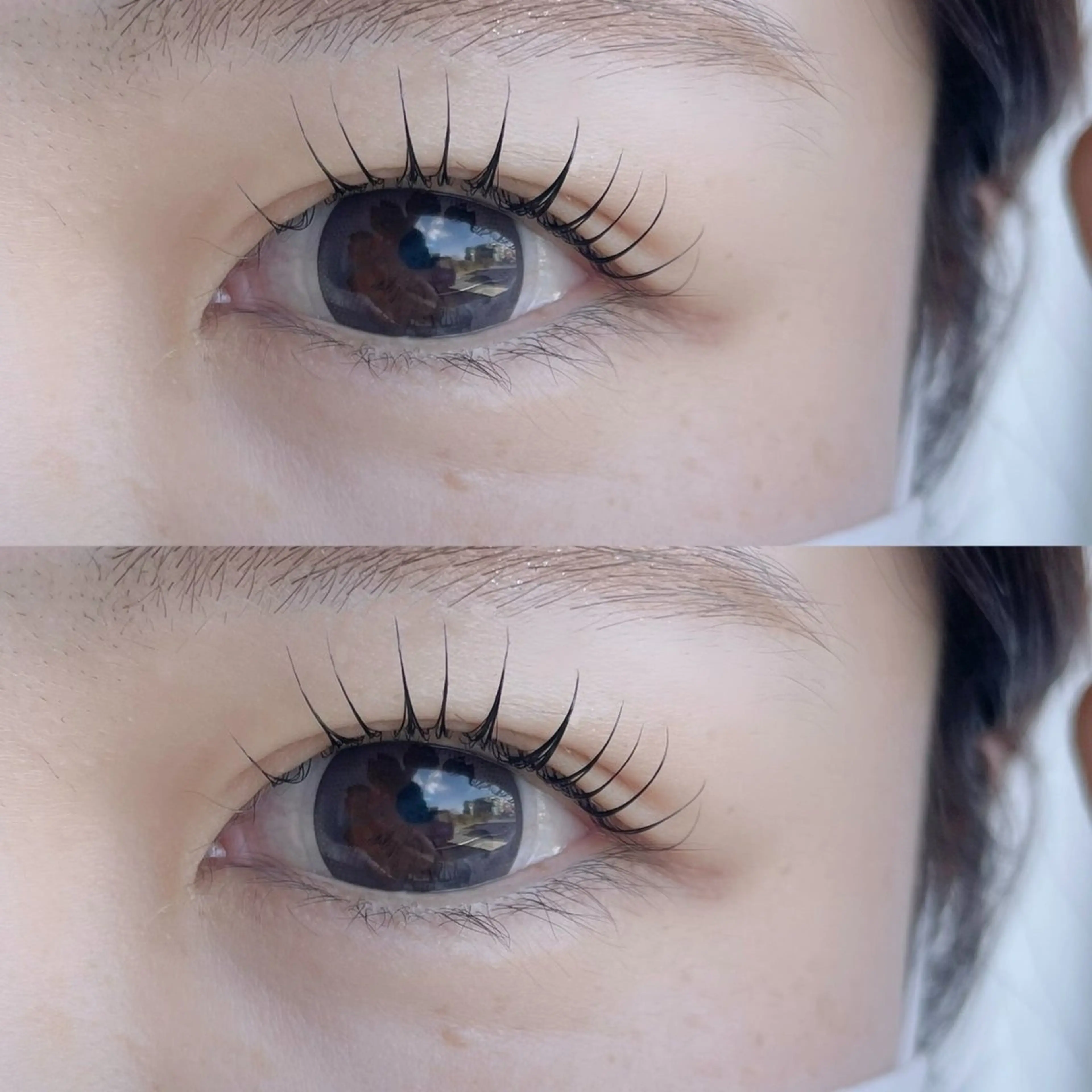 高濃度ケラチントリートメント付きダメージレスマスカラまつ毛パーマの写真