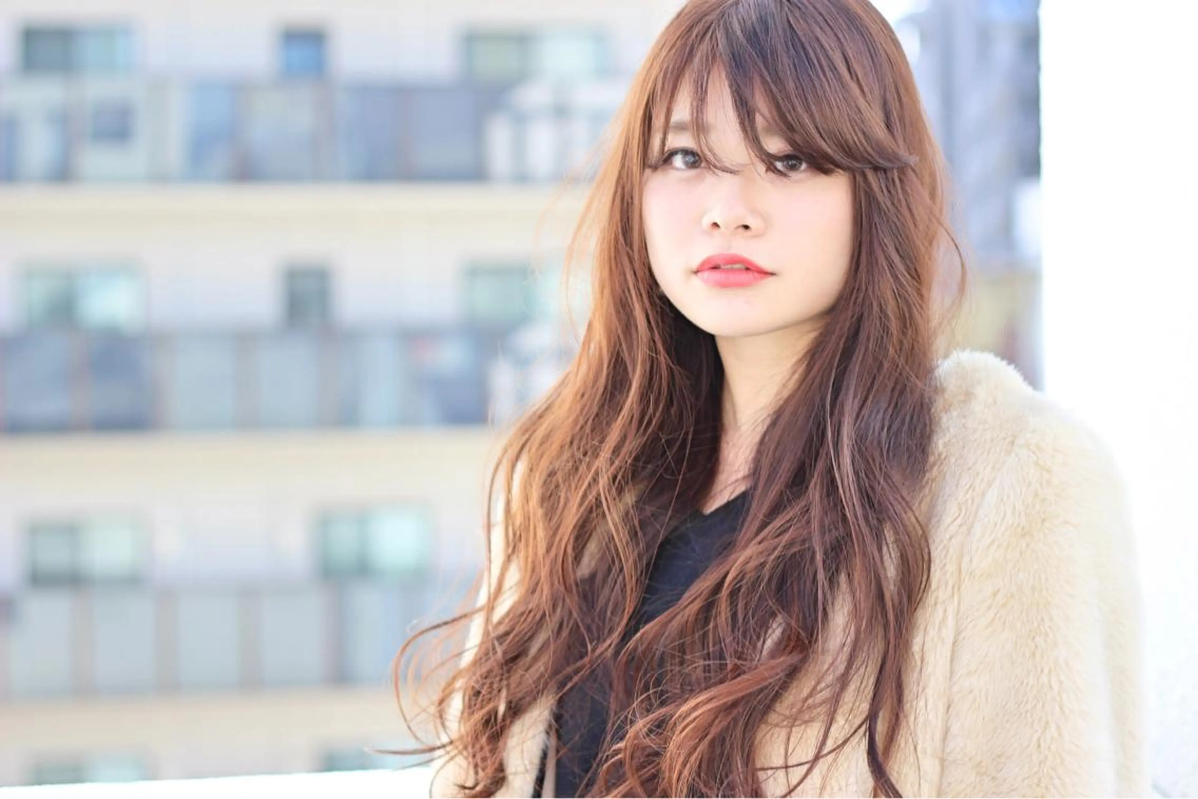 ロング カラー パーマ ヘアアレンジ ベージュカラー nike所属・nike にけのヘアスタイル