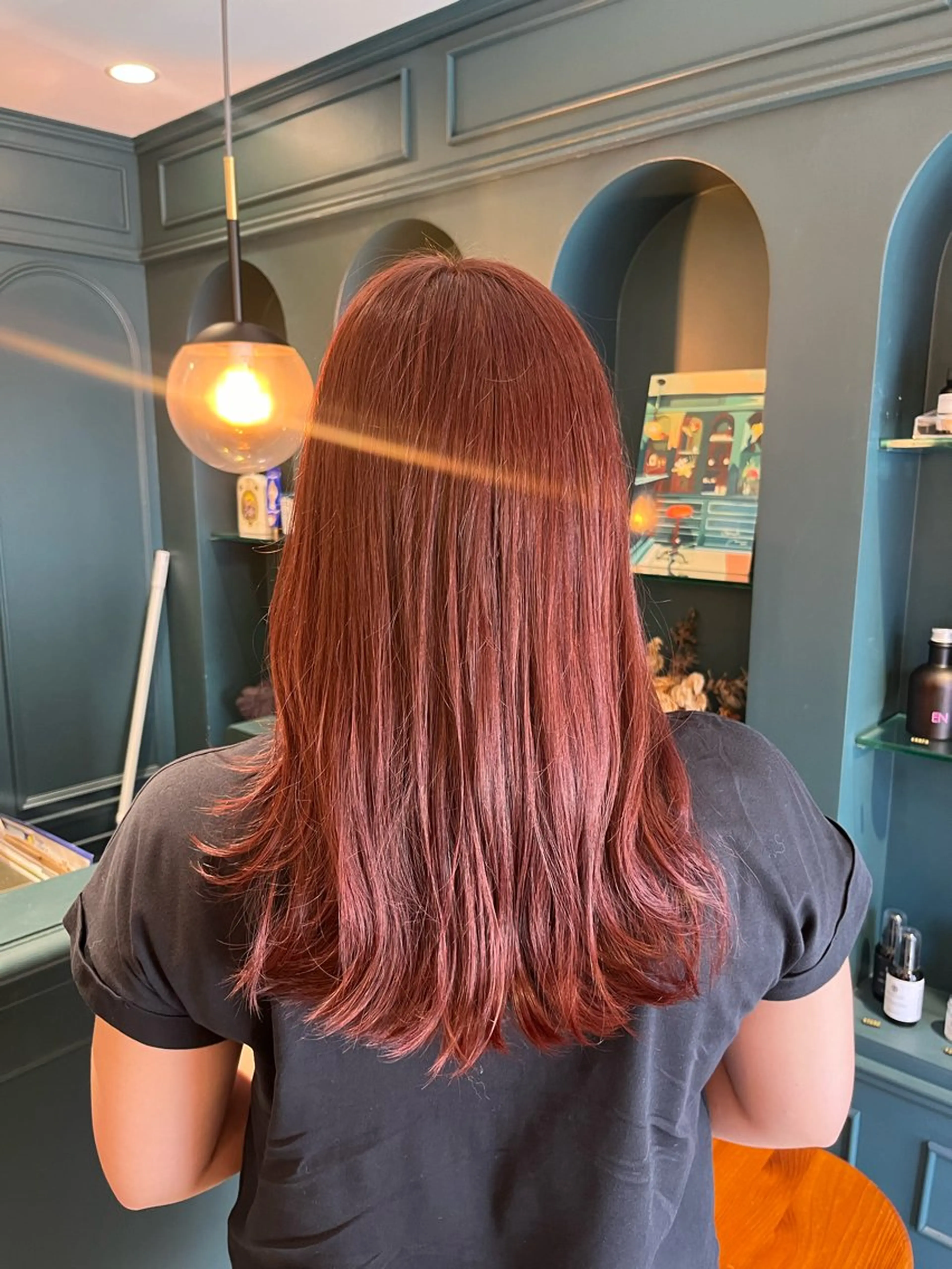 セミロング カラー ヘアカラー 🌻暖色カラー🌻 sakuraのヘアスタイル