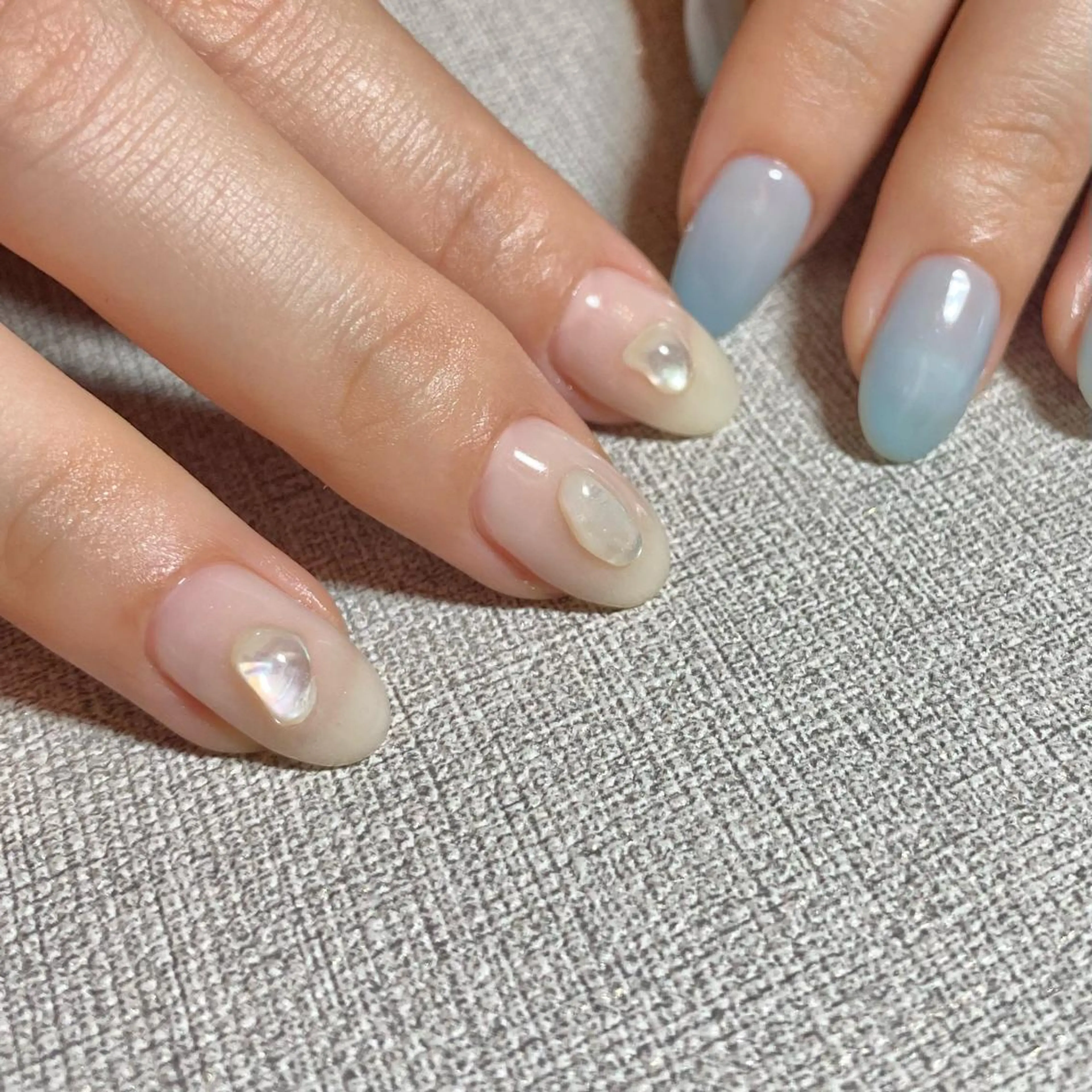 ネイル アートネイル ニュアンスネイル 春ネイル ハンドネイル 山田 貴子のネイルデザイン