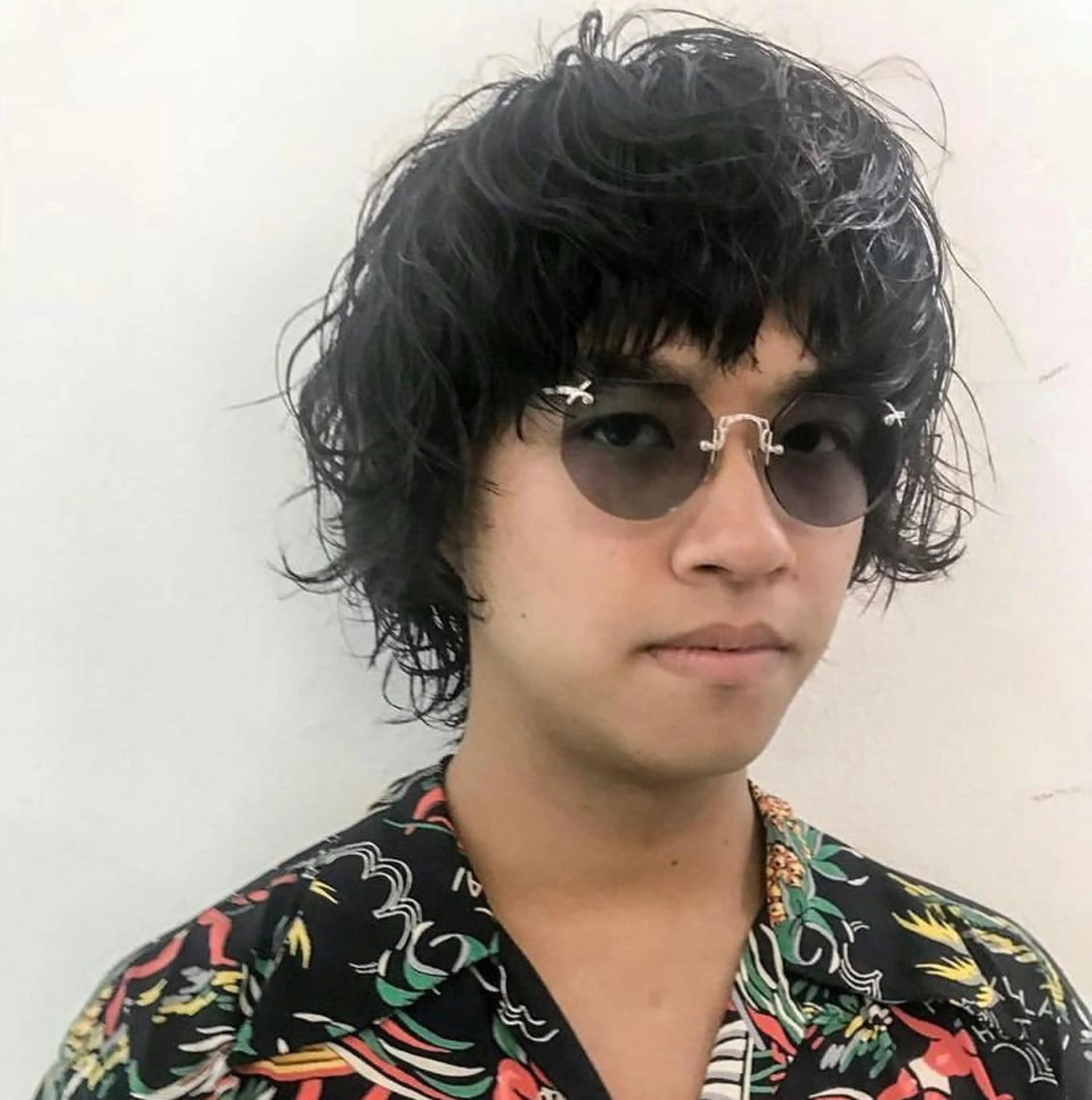 セミロング パーマ メンズ カット パーマ メンズスタイリスト リュウジのヘアスタイル