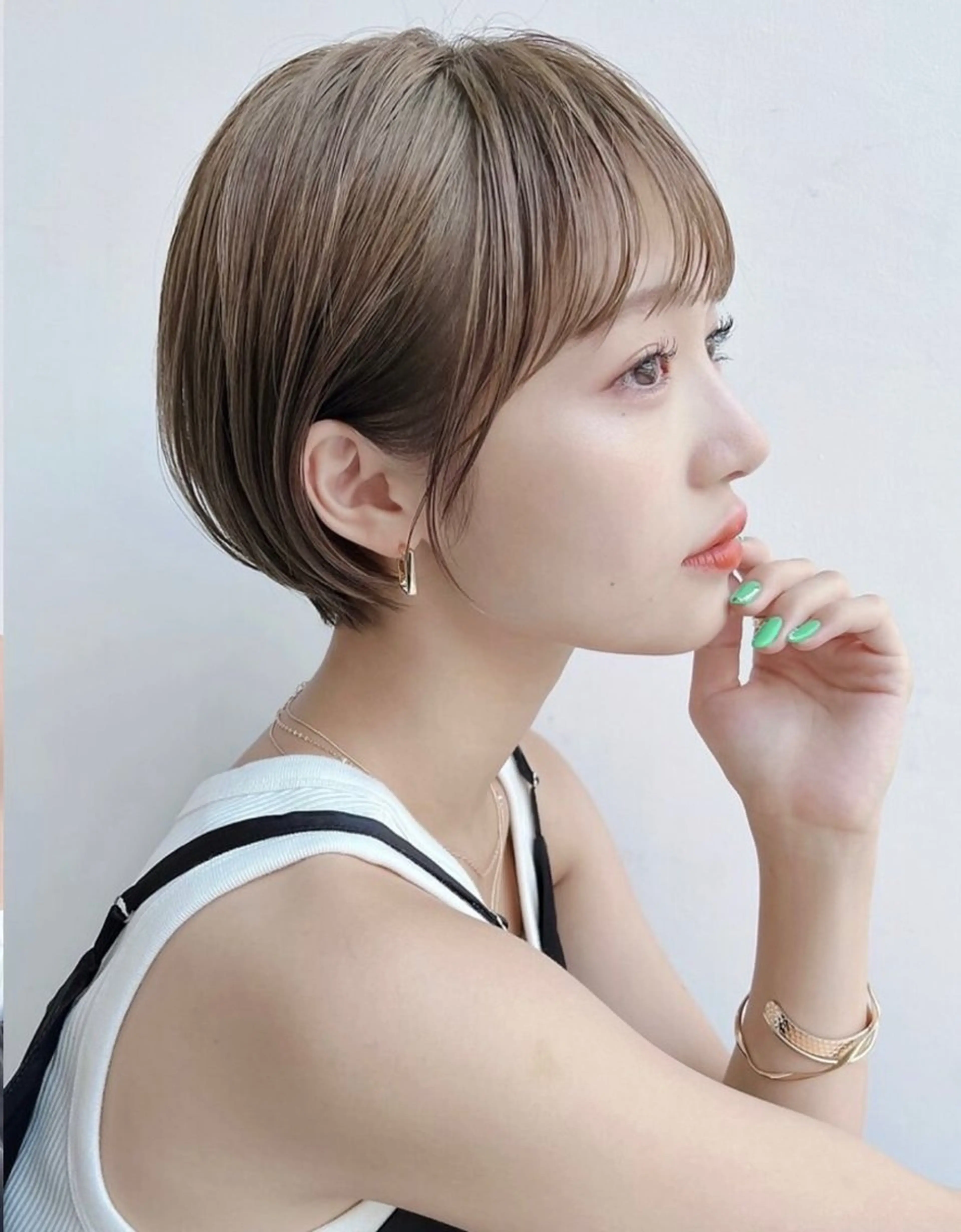 ショート レイヤーボブ/ 艶カラー/サナ🌼のヘアスタイル