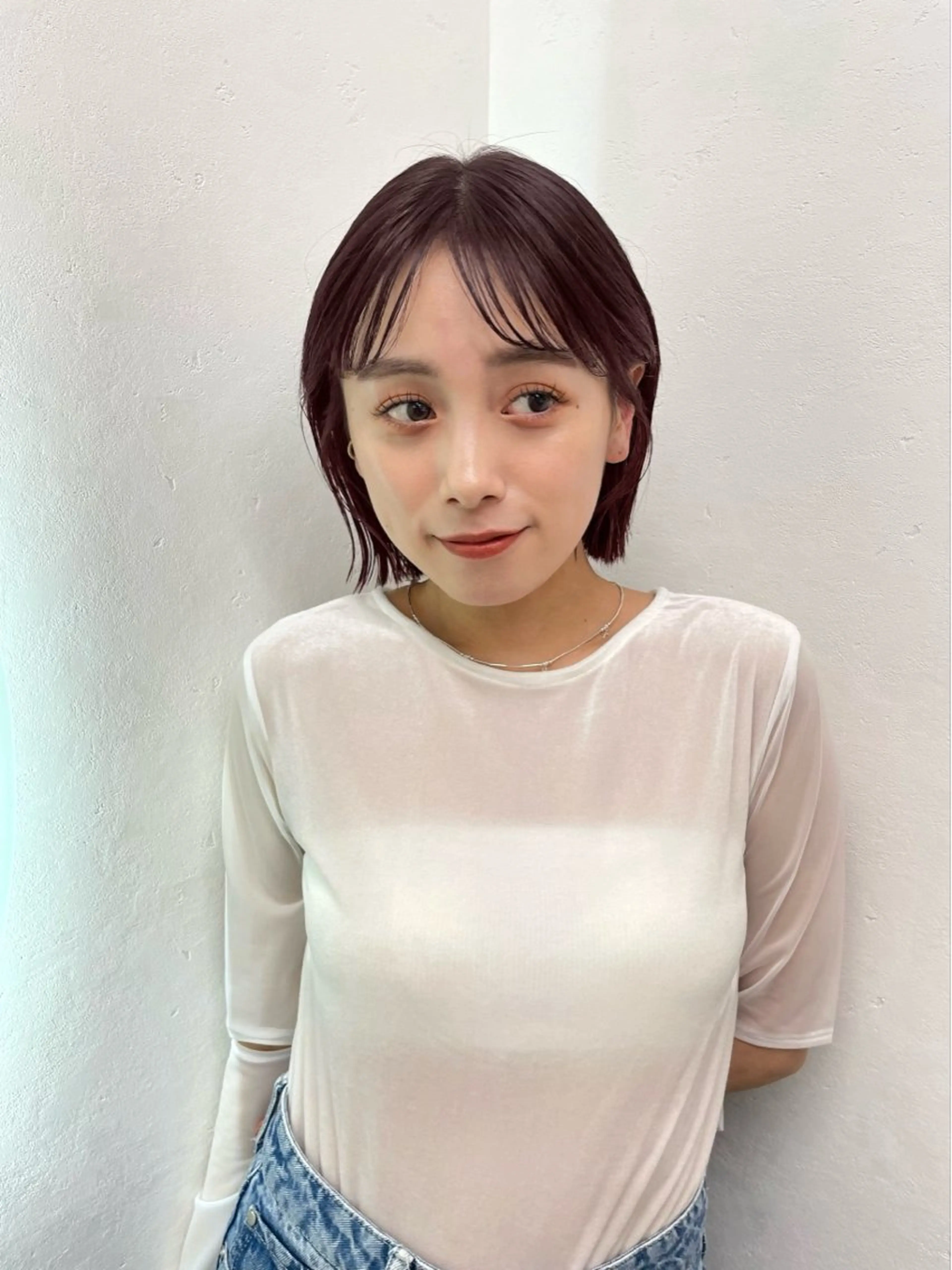 カラー ayaka/暖色 /ニュアンスボブのヘアスタイル