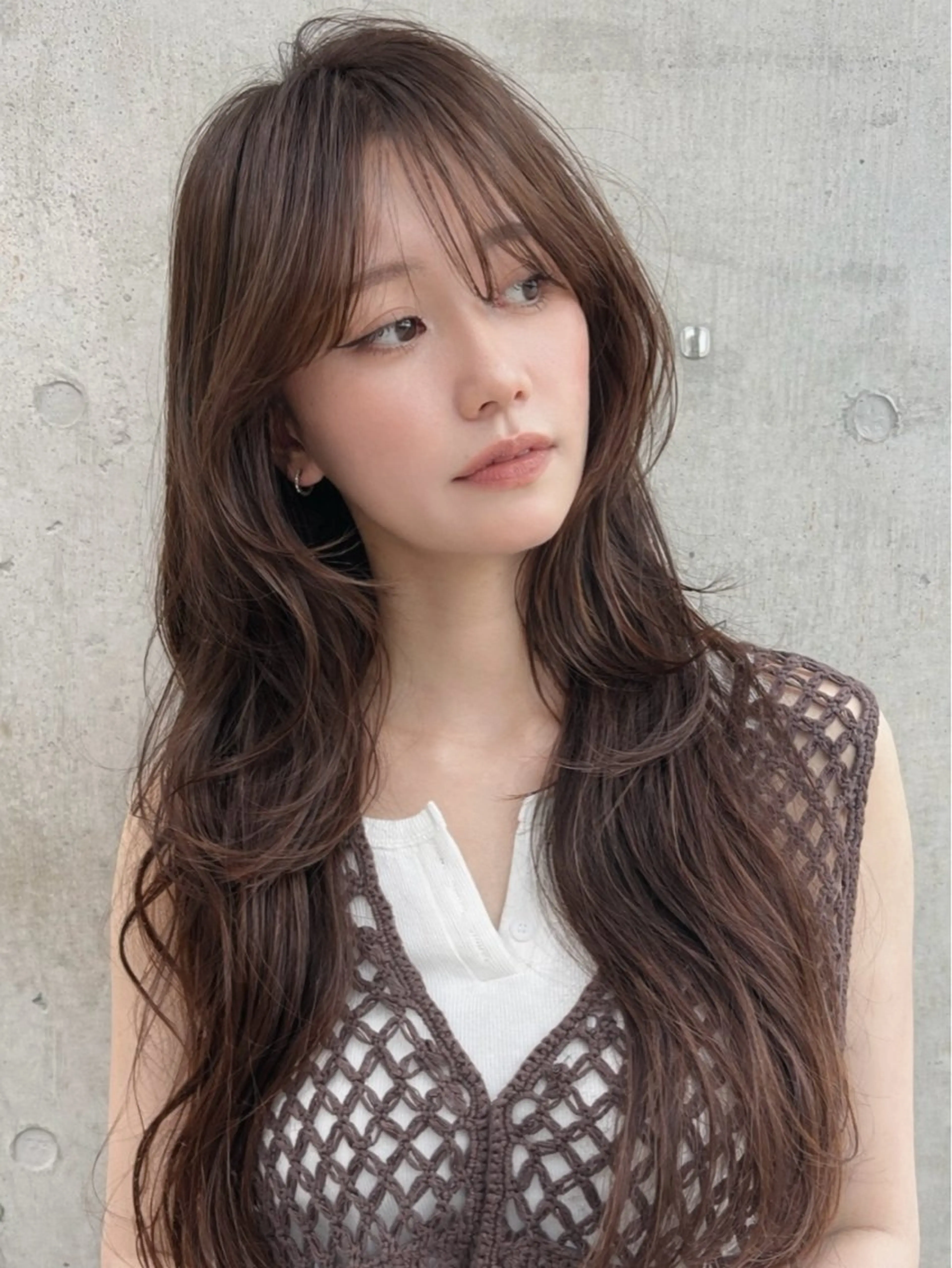 ロング カット ヘアカラー トリートメント 透明感カラー/恵比寿 /レイヤーカット大場のヘアスタイル