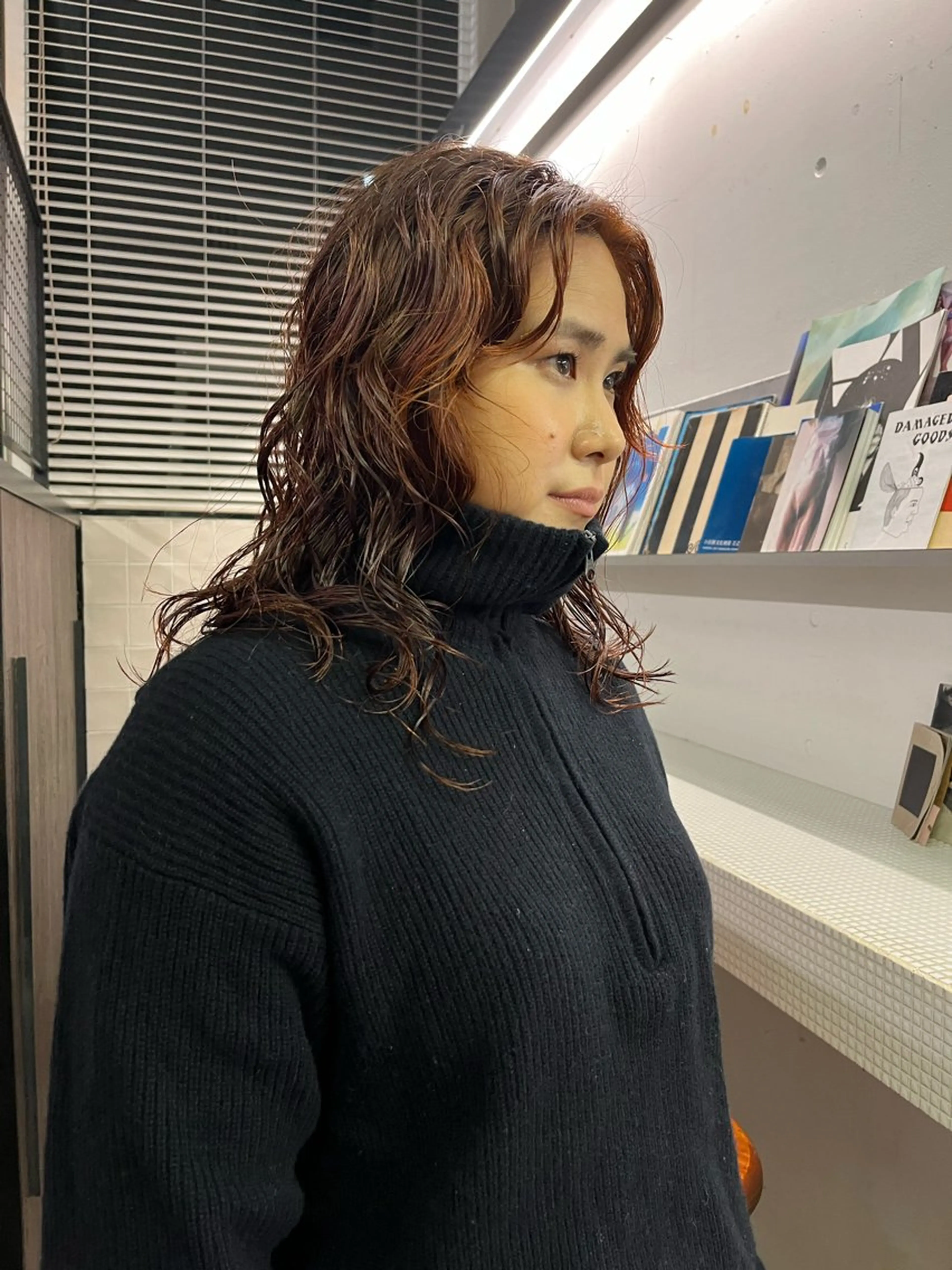 セミロング カラー パーマ カット ヘアカラー パーマ NOUN所属・eri kinjoのヘアスタイル