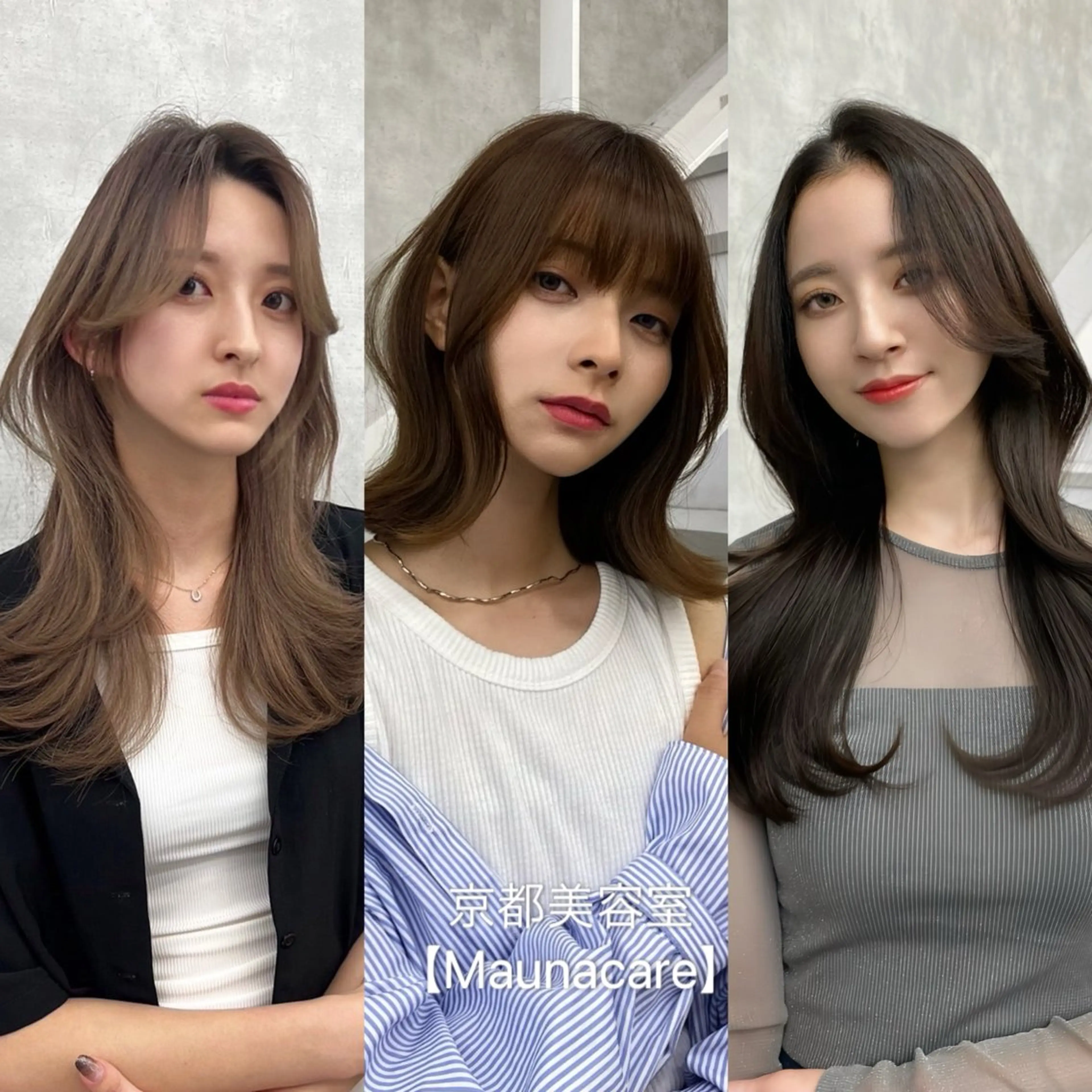 ロング カラー ロングレイヤー ボブ くびれヘア 韓国風ヘア レイヤーカット レイヤー/艶カラー /韓国ヘア/高松のヘアスタイル