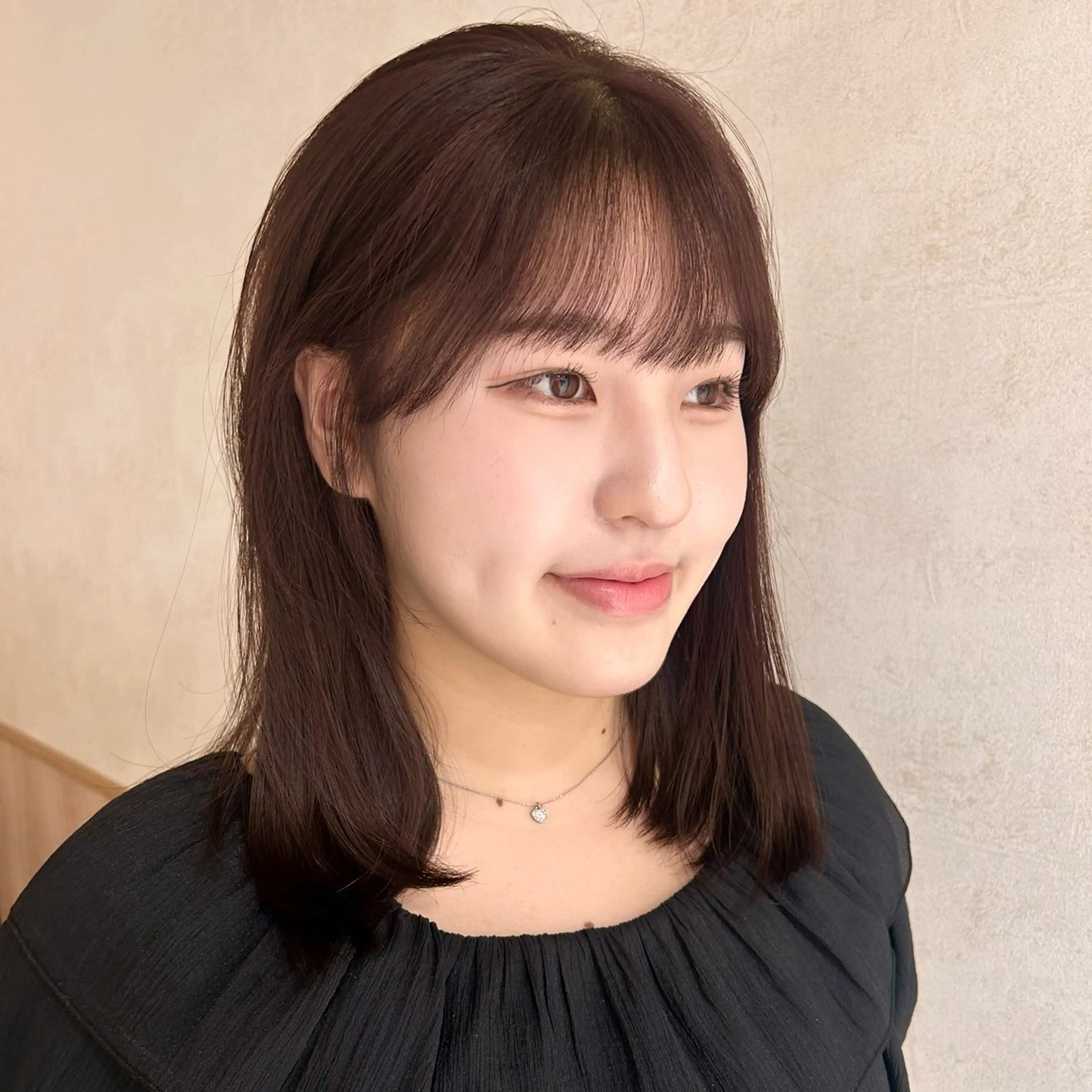 セミロング カラー カット ヘアカラー ベージュ/艶カラー 藤沢/Yuka🍃のヘアスタイル