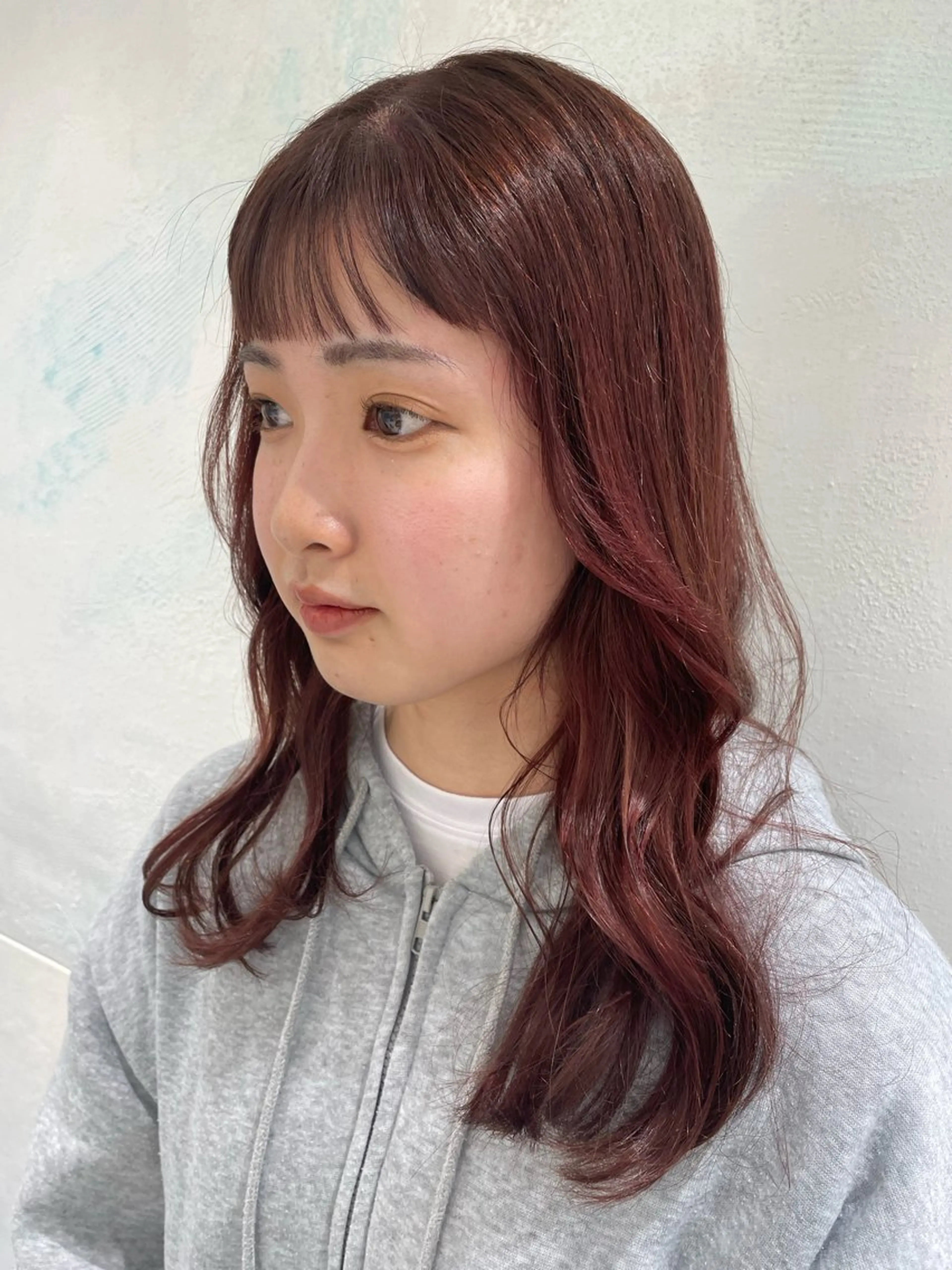 ロング カラー ヘアアレンジ オン眉 PRIMA所属・🌟当日予約OK🌟 西野楓加のヘアスタイル