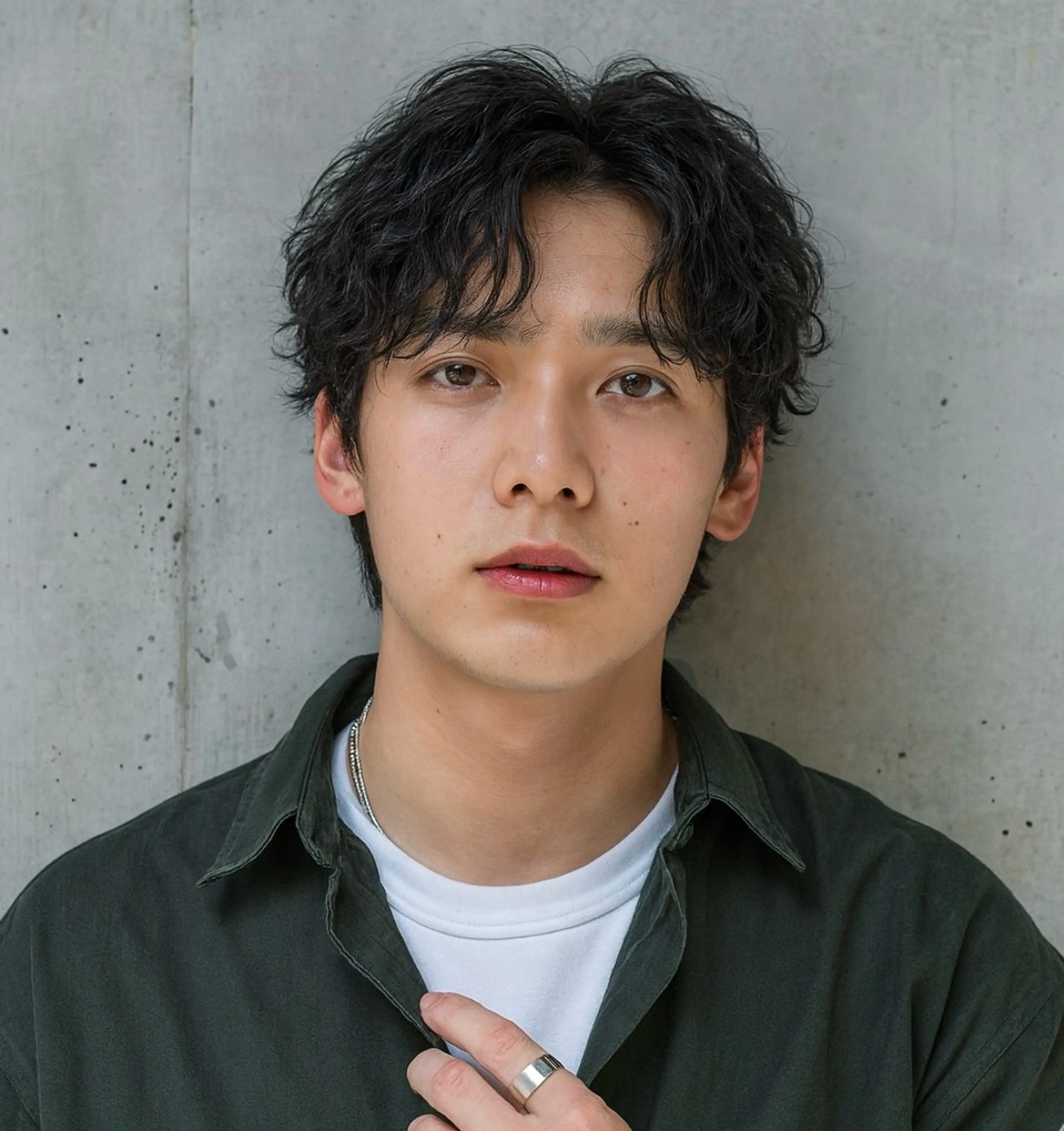 カラー パーマ メンズ メンズパーマ 波巻きパーマ カット パーマ ユージ ✂︎ メンズカット&パーマのヘアスタイル