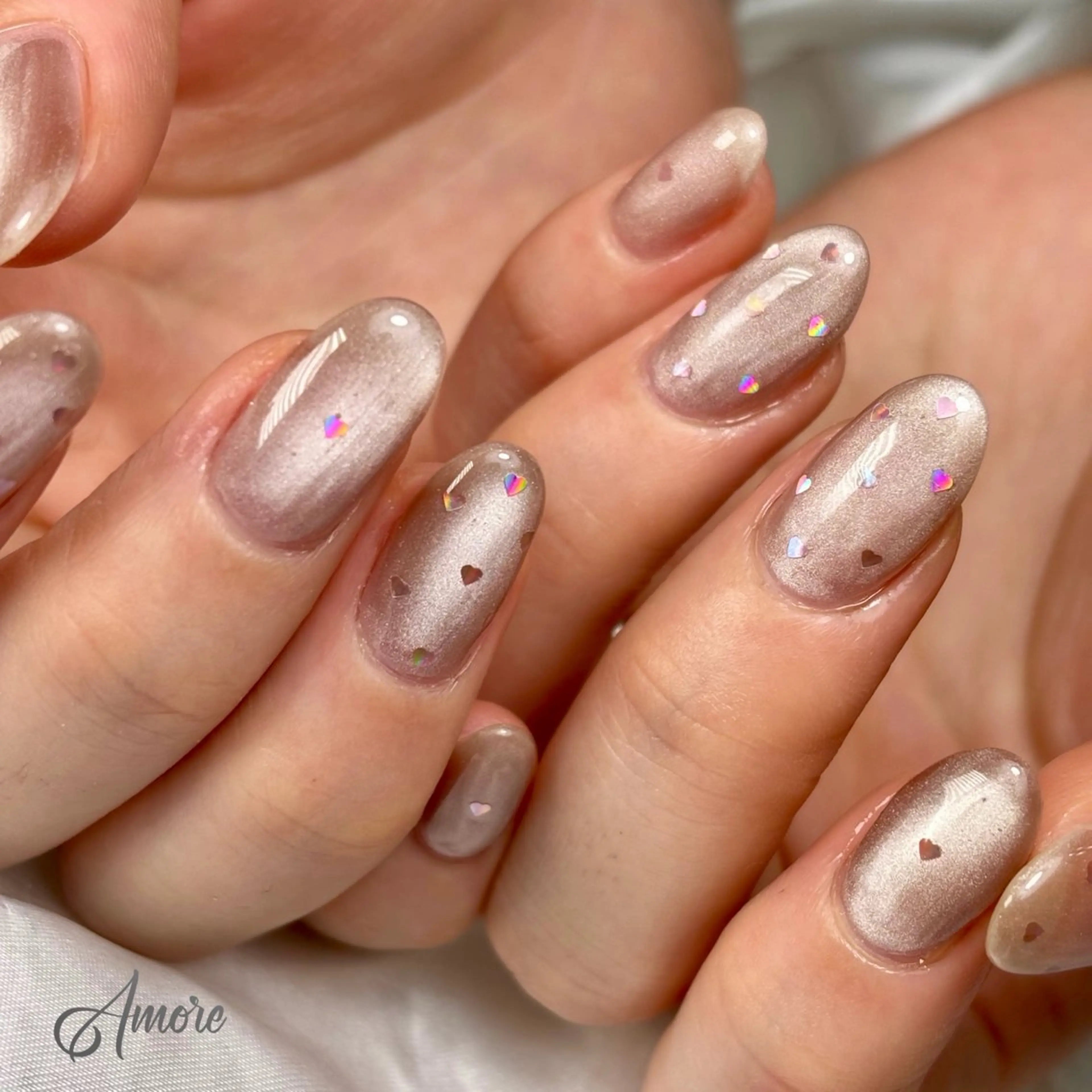 ネイル ジェルネイル キラキラネイル 韓国ネイル マグネットネイル パラジェル You kyehwaのネイルデザイン