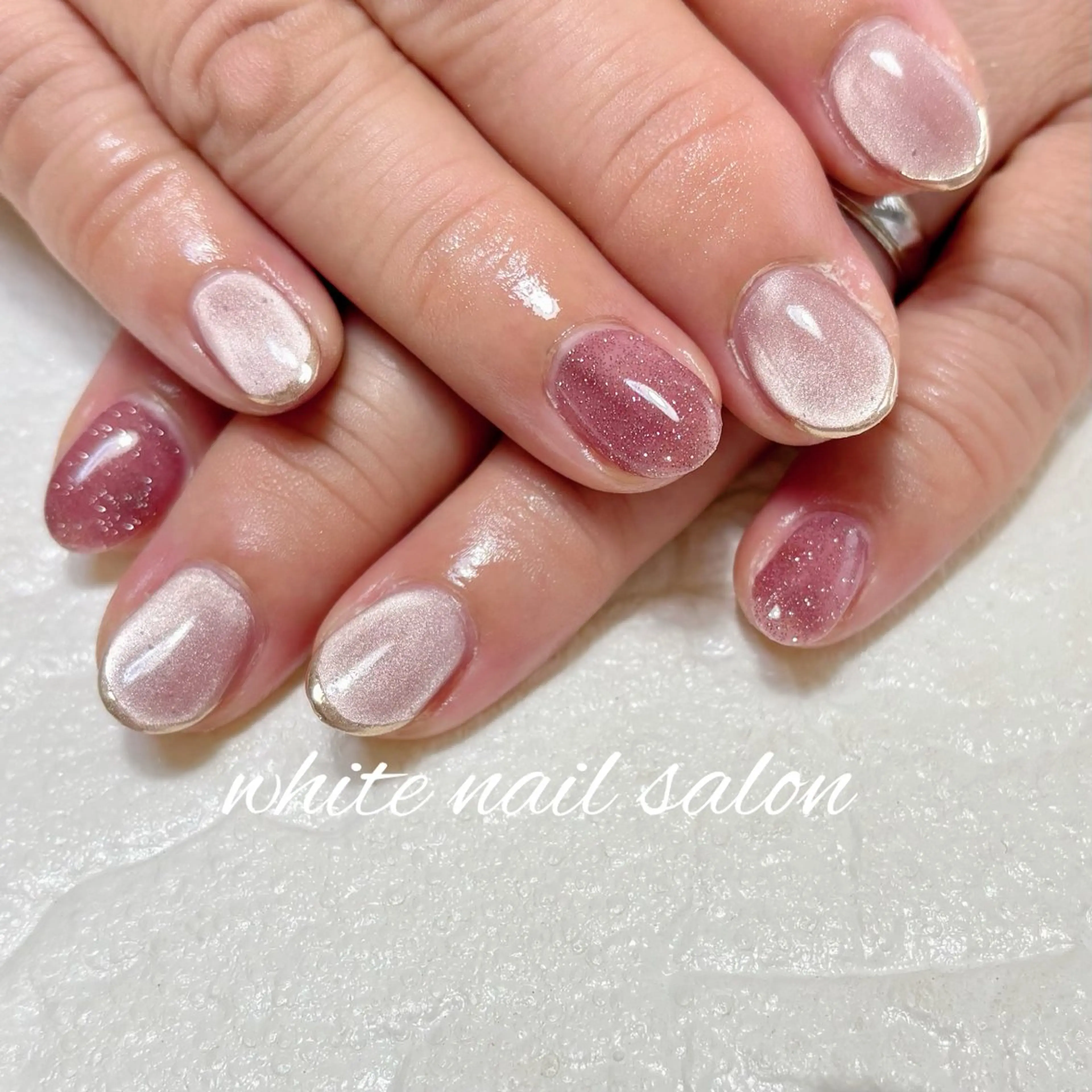ネイル フットネイル 持ち込み ハンドネイル white nail salonのネイルデザイン