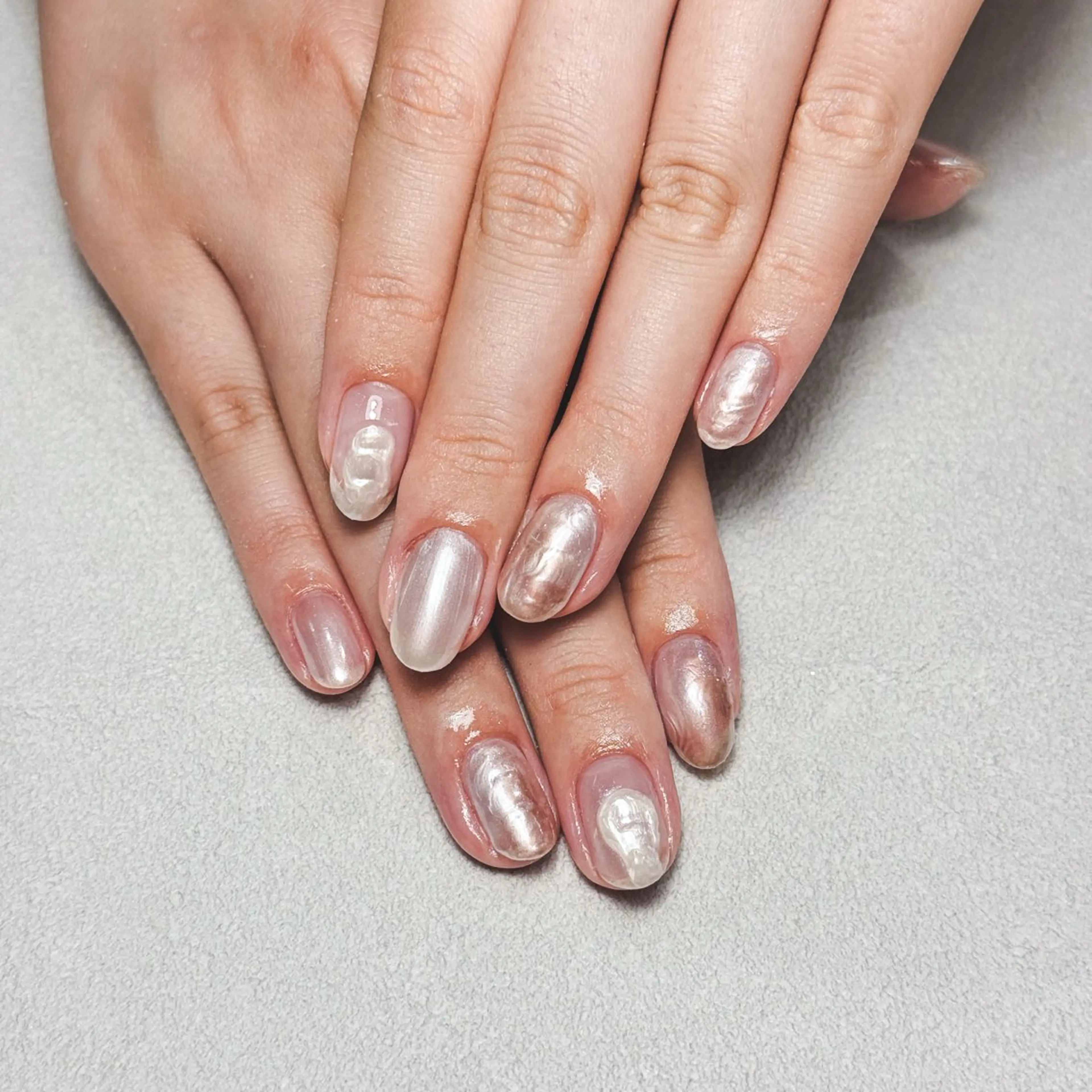 ネイル ニュアンスネイル 手描きアート🎨 tama|竹ノ塚のネイルデザイン