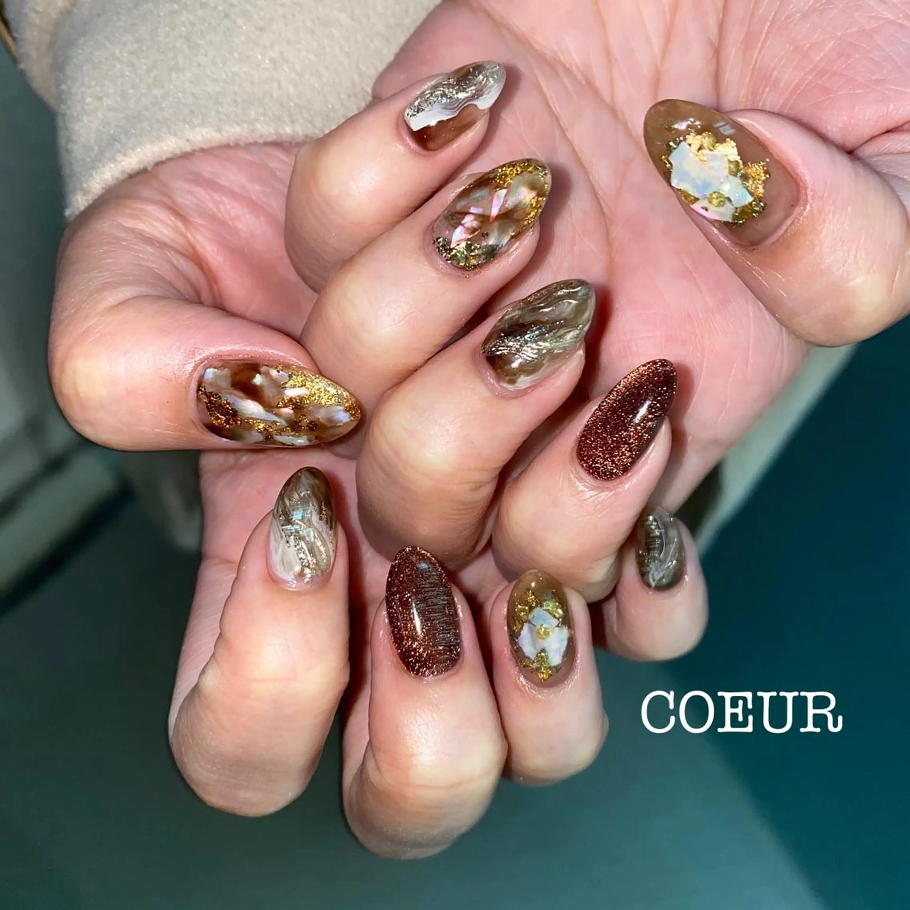 ネイル ハンドネイル COEUR✴︎ yukikaのネイルデザイン