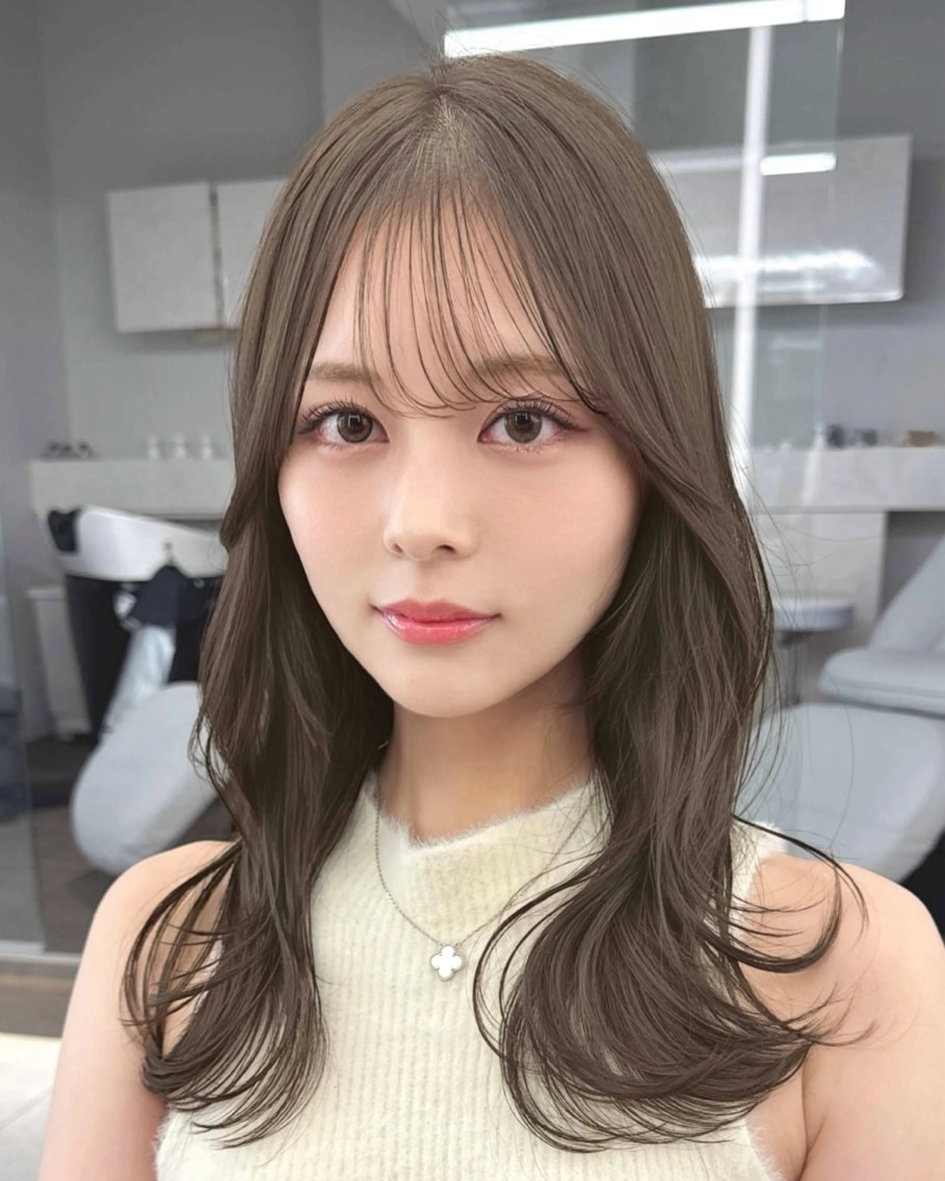 ロング カット トリートメント 韓国顔まわり/前髪 /レイヤー/いつきのヘアスタイル