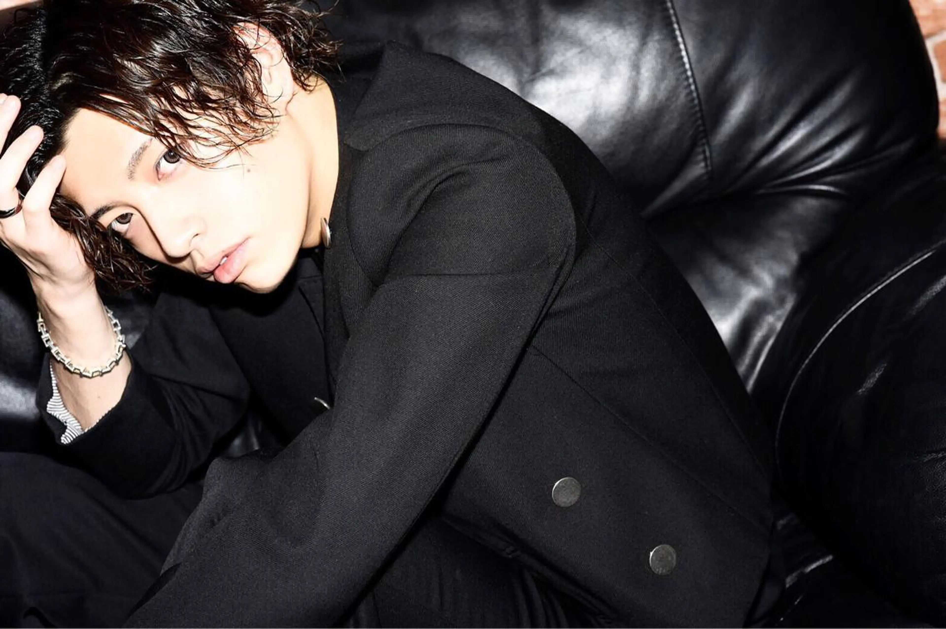 ショート カラー パーマ メンズ メンズパーマ スパイラルパーマ メッシュカラー 艶髪/西尾 幸樹のヘアスタイル