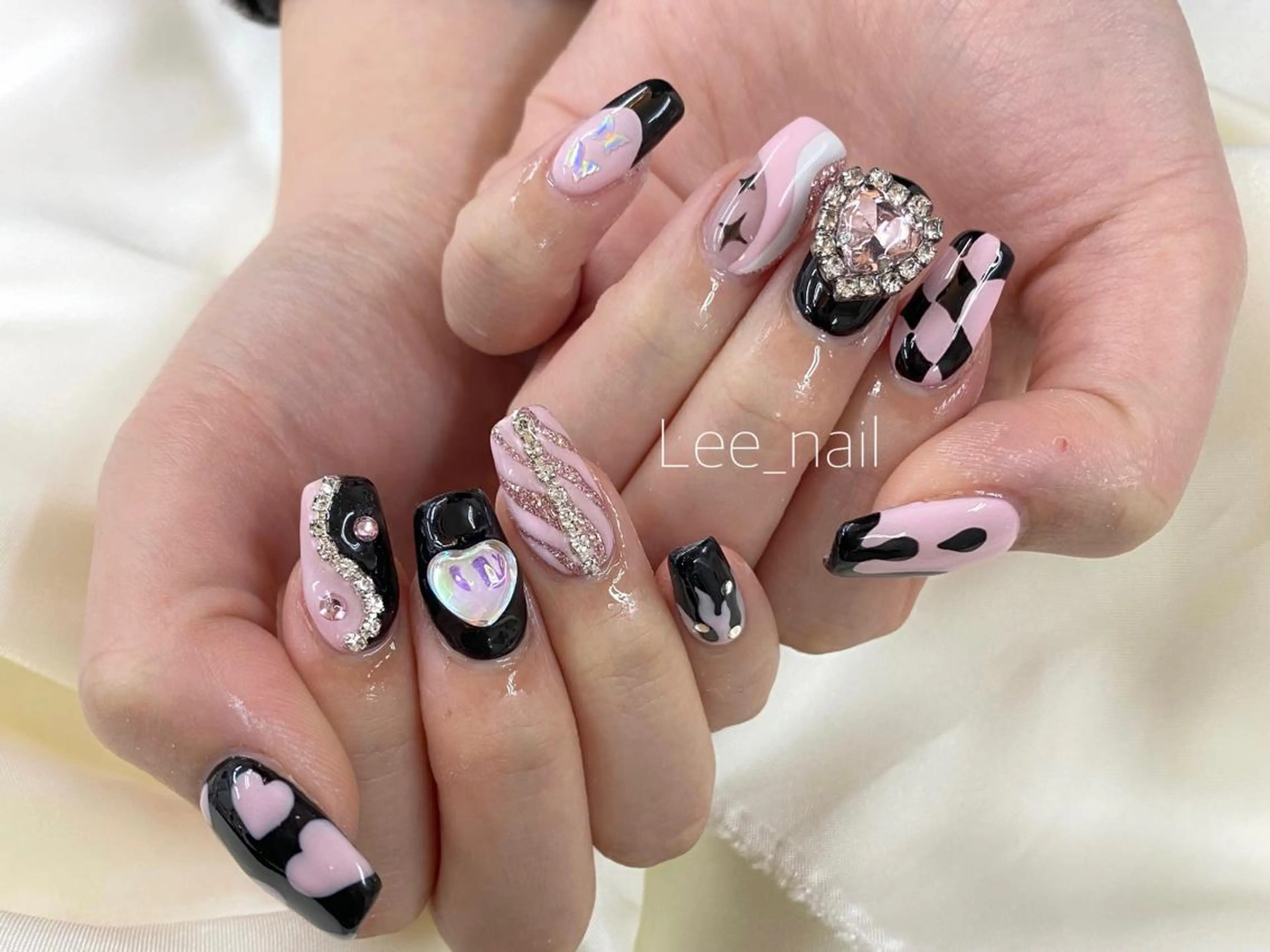 ネイル 長さ出し スカルプネイル Lee_ nailのネイルデザイン