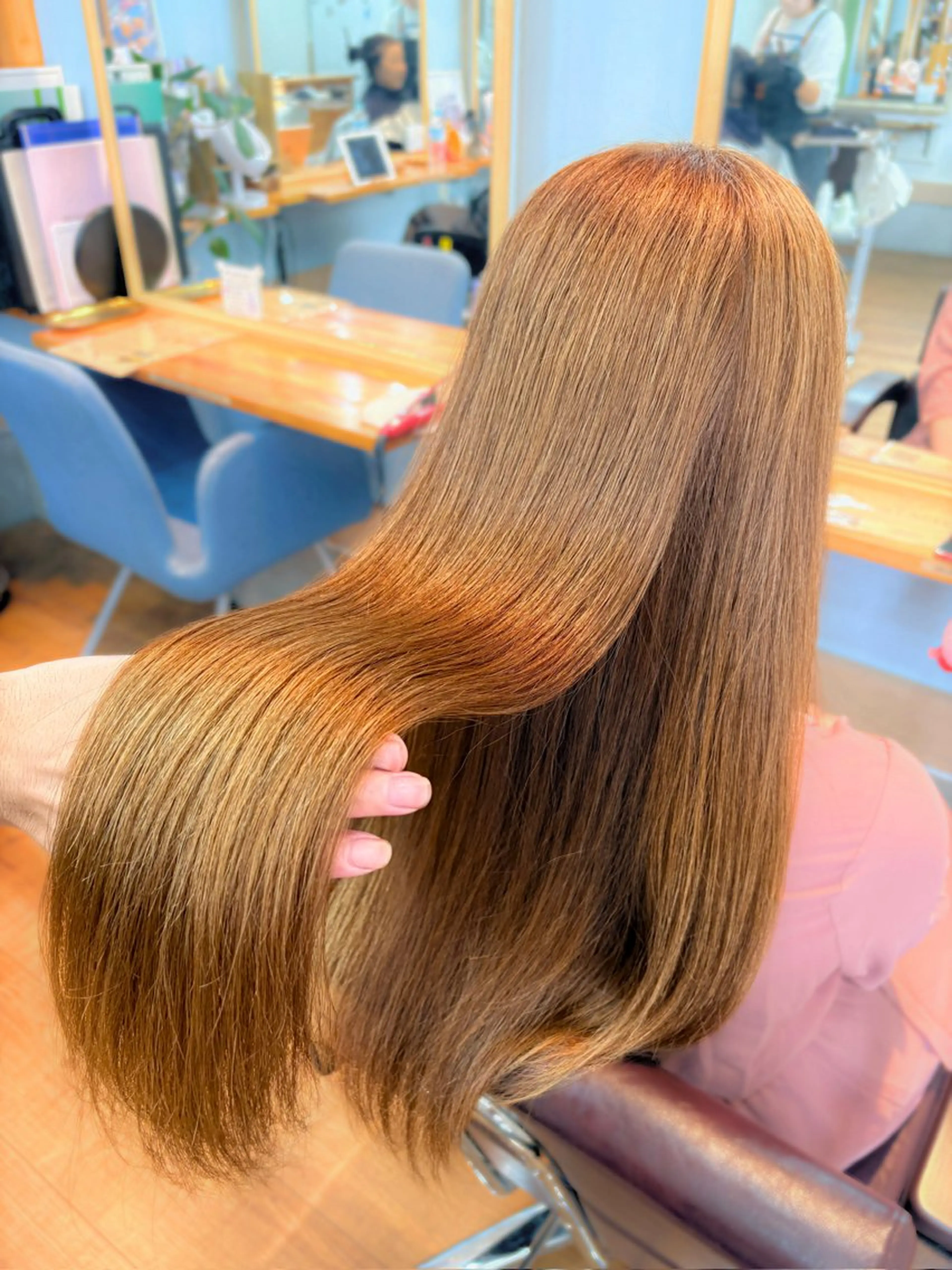 ロング カラー ヘアカラー トリートメント 髪質改善🌿‬/艶感 /髙木 優人のヘアスタイル