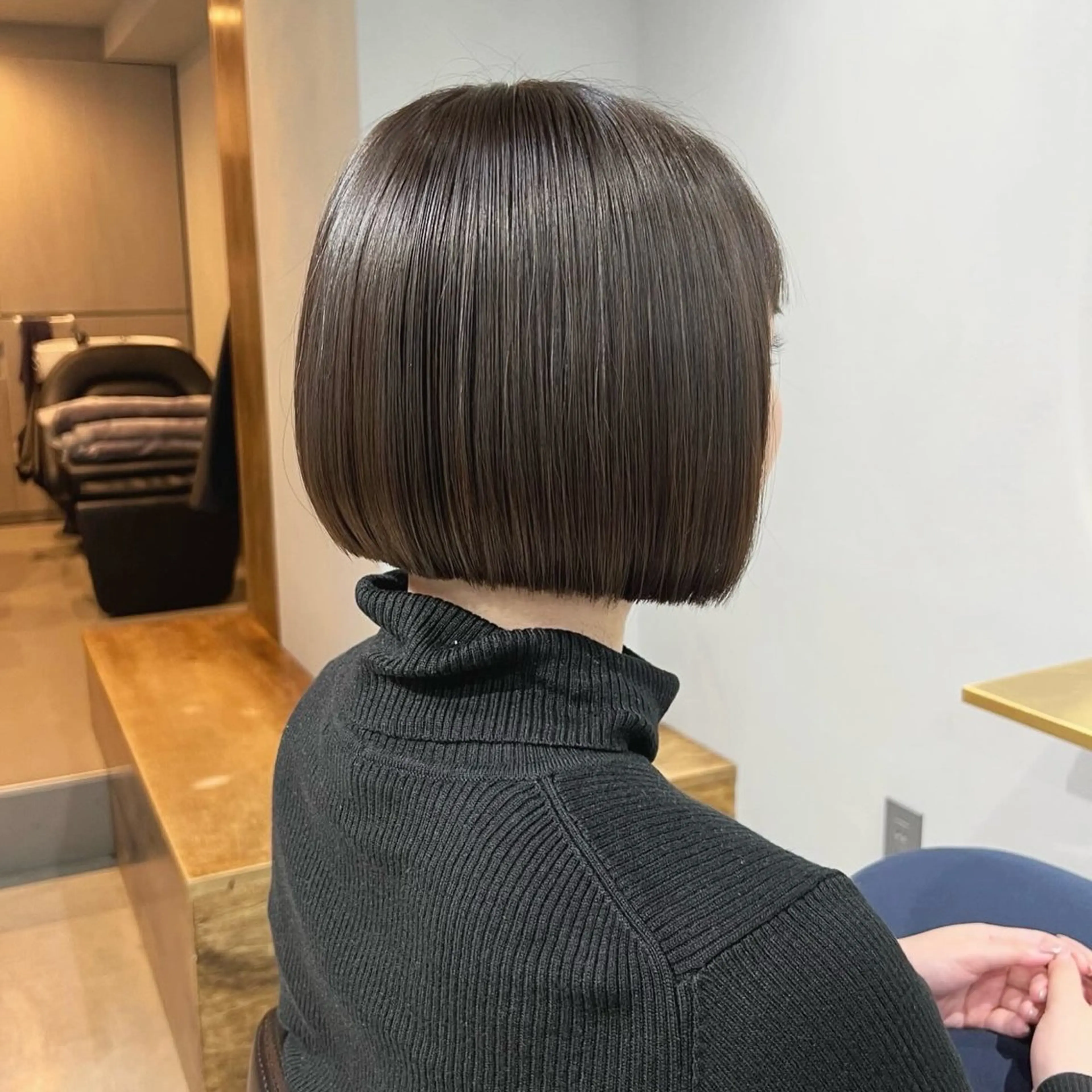 ミディアム カラー ヘアカラー トリートメント akane/ベージュ /オリーブ/ブラウンのヘアスタイル