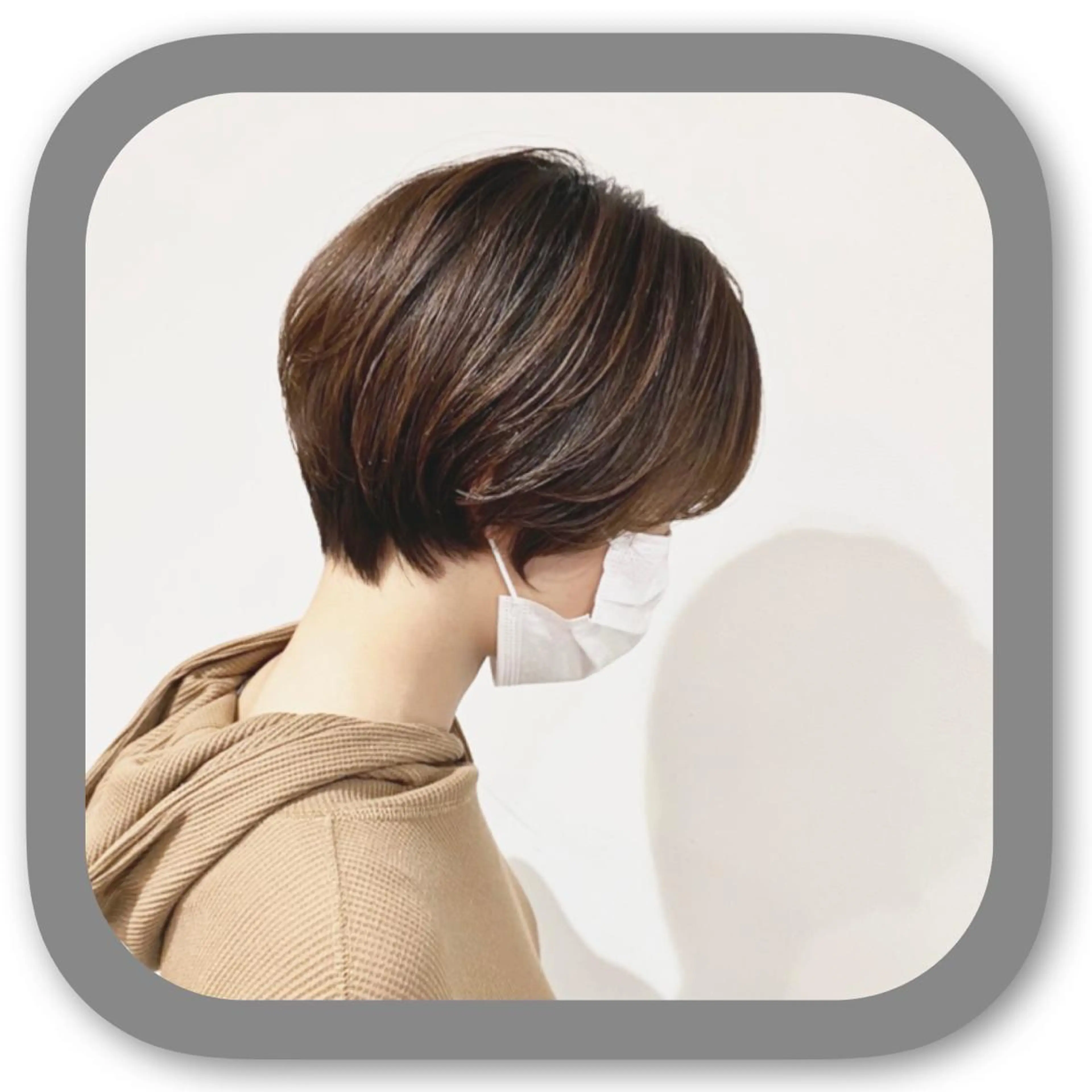 ショート アッシュ ボブ 髪質改善 レイヤーカット ショートヘア カット ショート〜ミディアム 喜多司のヘアスタイル