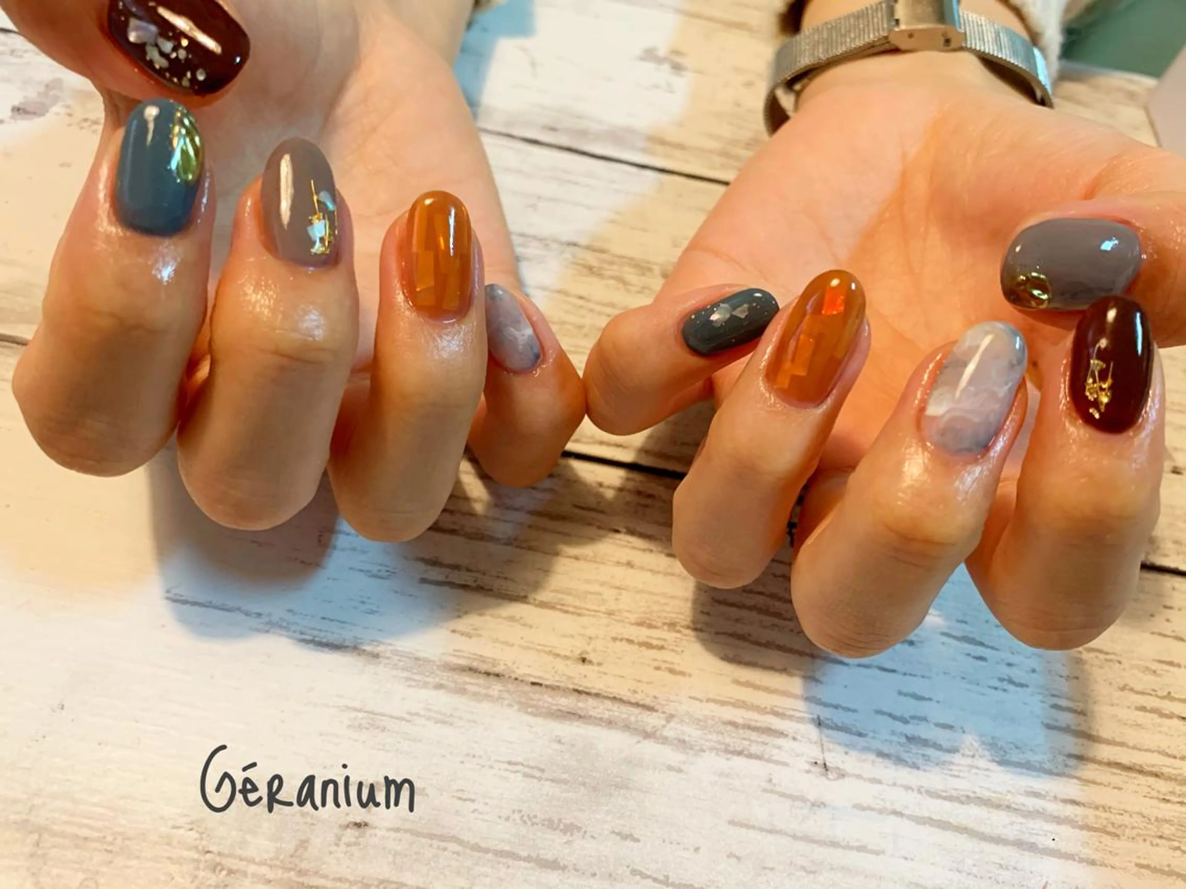 ネイル ハンドネイル GéRanium Harukaのネイルデザイン