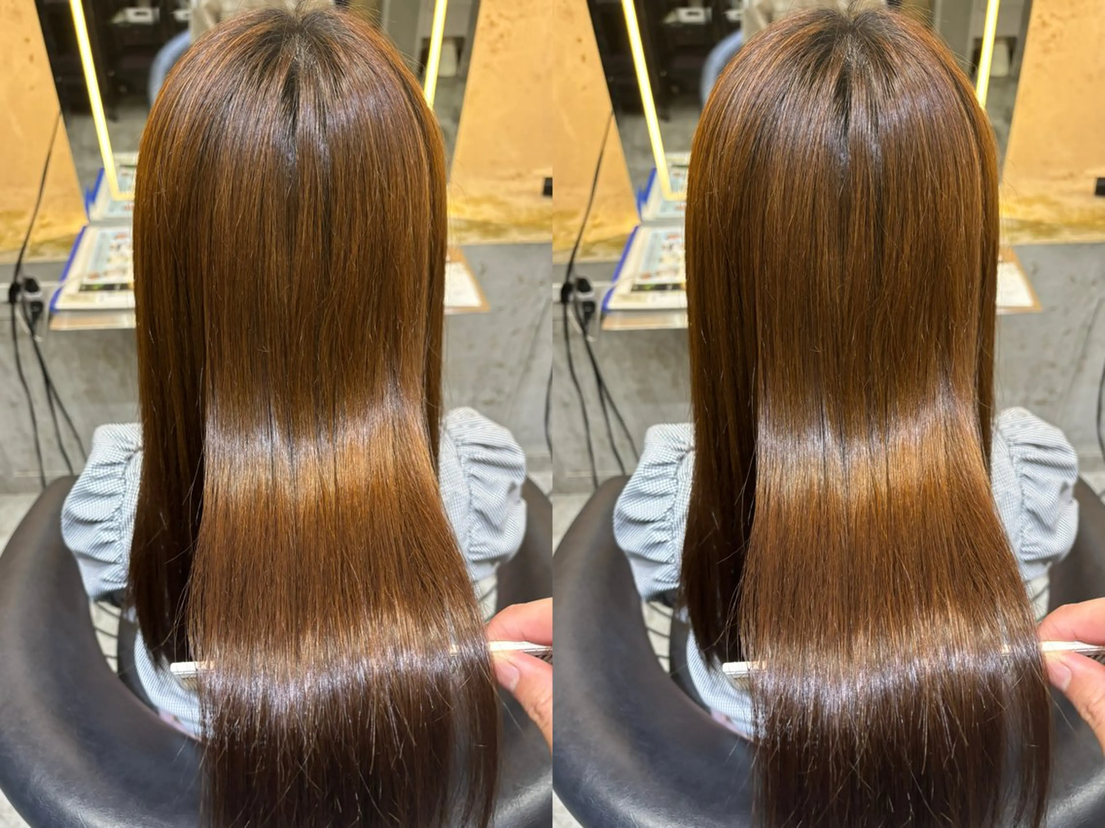 ロング 伸ばしかけ 縮毛矯正 Lond表参道店所属・うる艶縮毛カラー✨ たいよう☀️のヘアスタイル