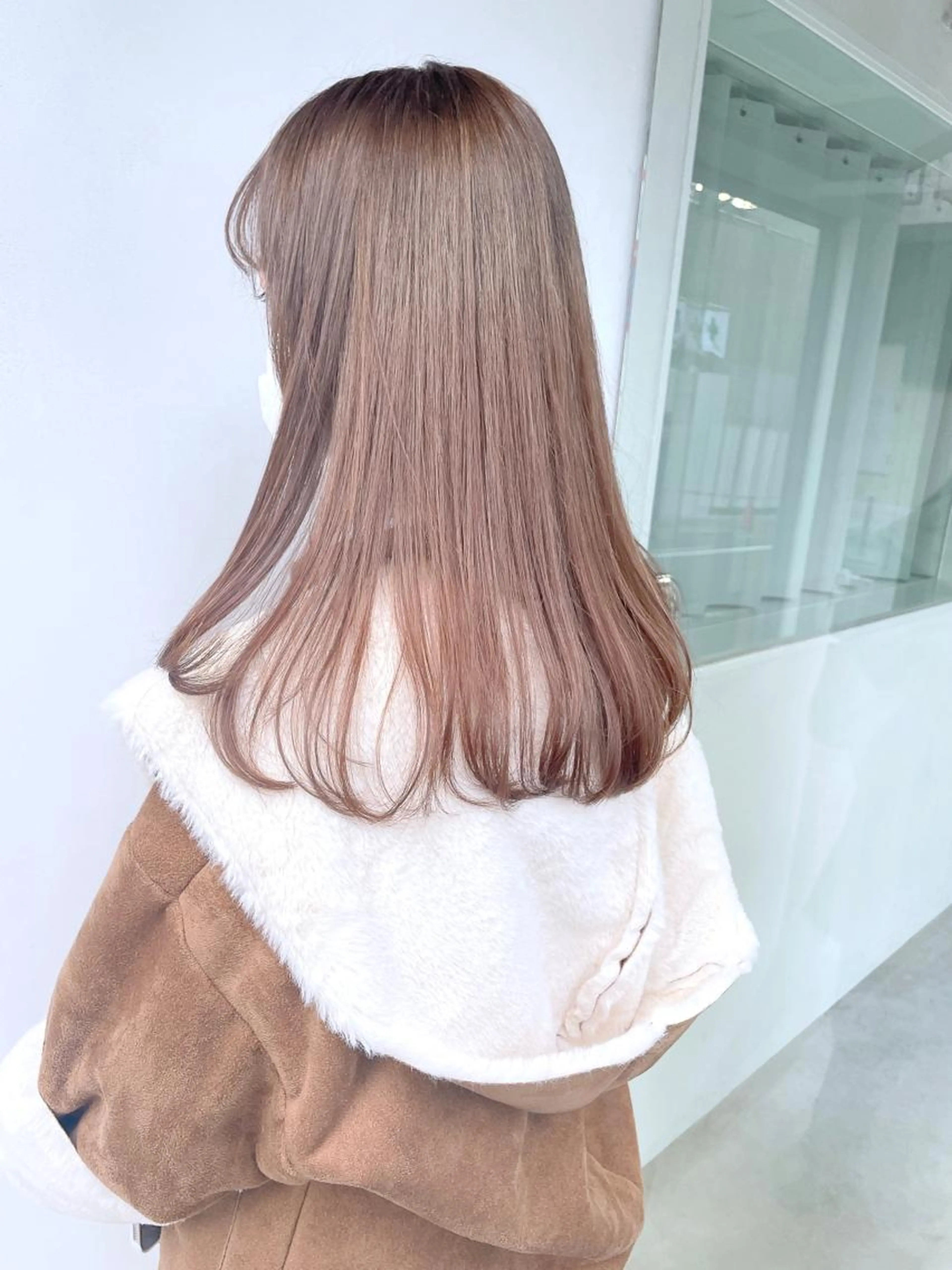 1回ブリーチ＋ミルクティーカラー🥣♡の写真