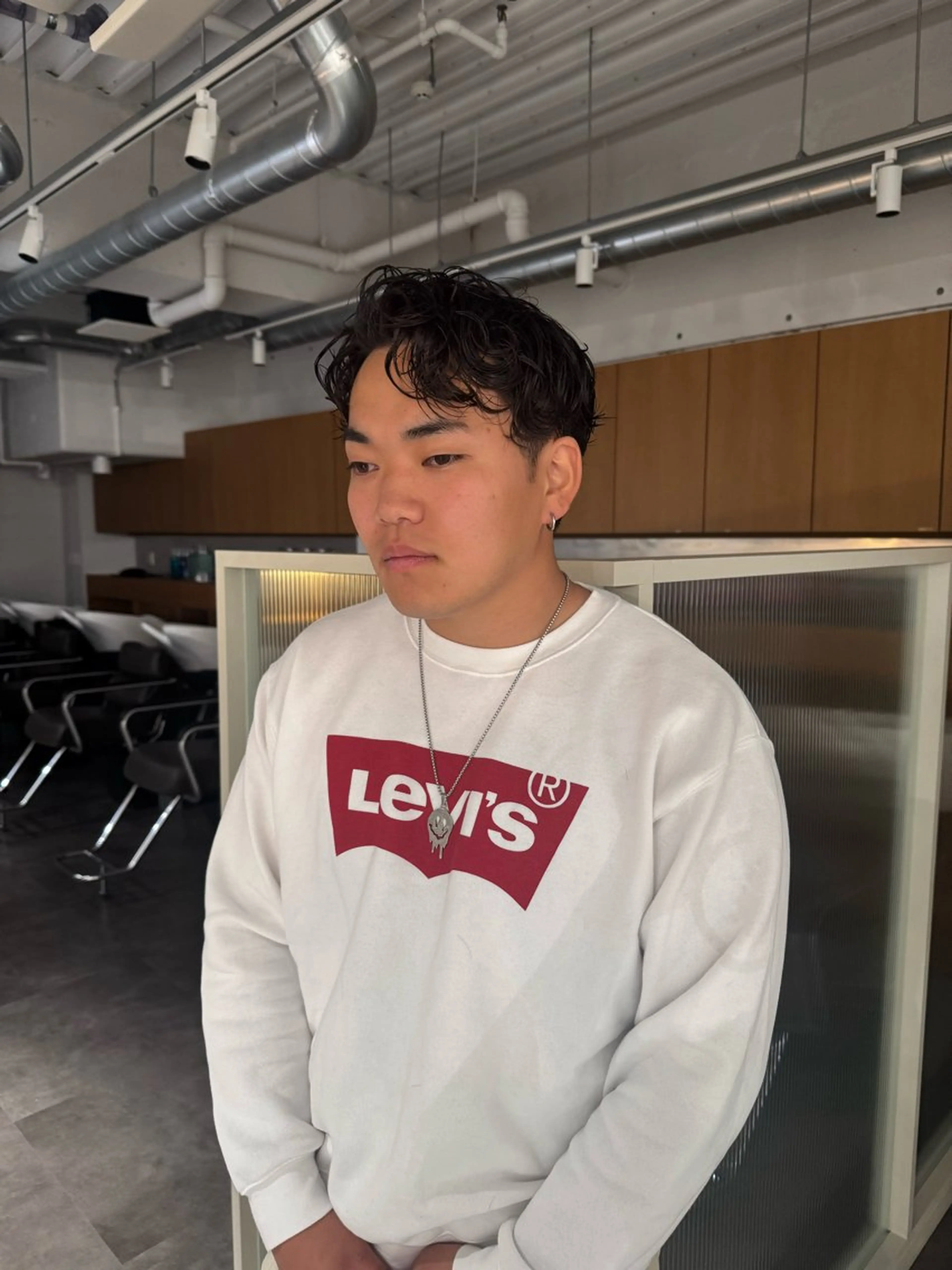 パーマ メンズ 🐰パーマモデル募集 🐰大場杏里🐰のヘアスタイル