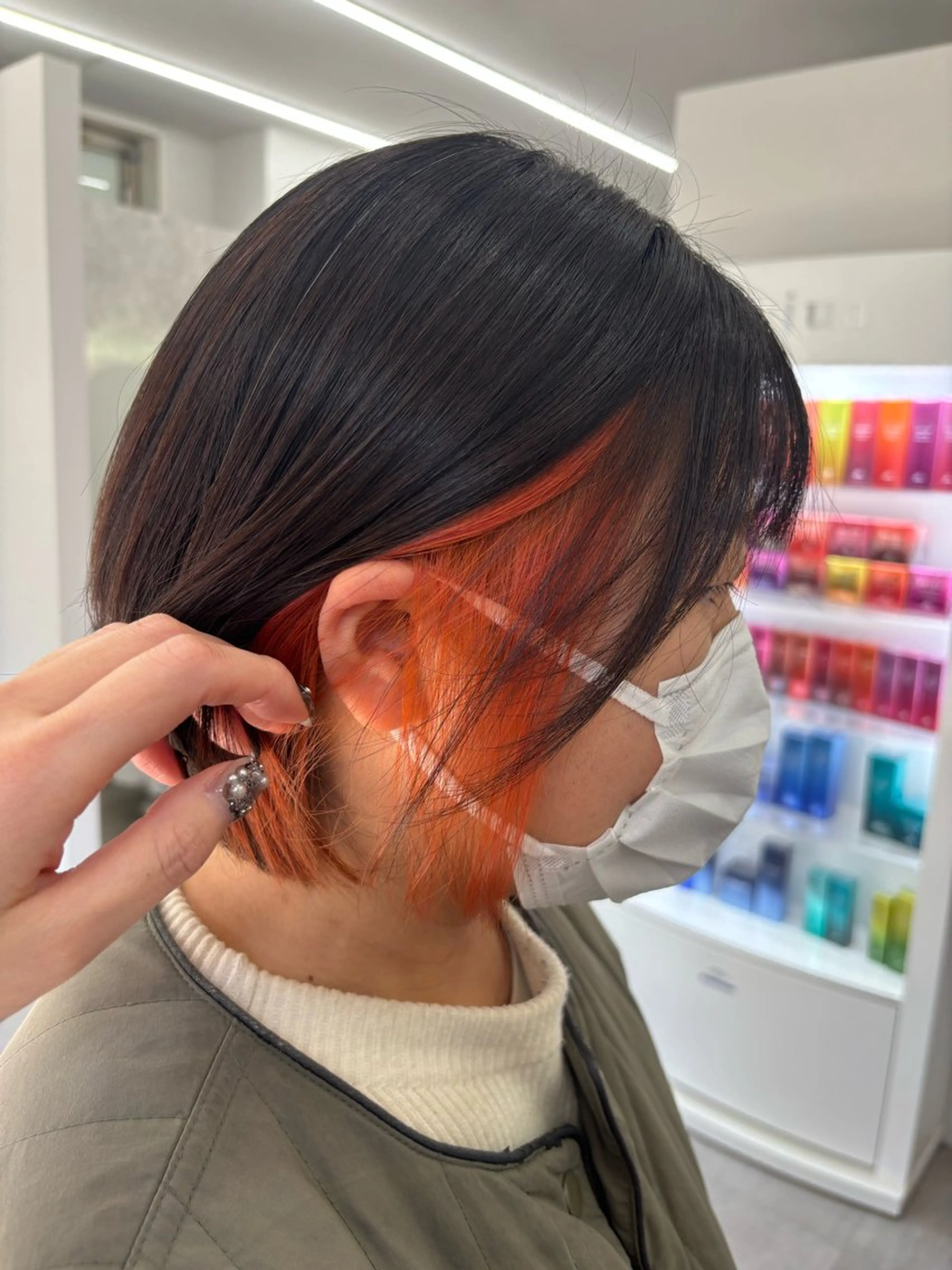 ショート ショートボブ ボブ ショートヘア カット ヘアカラー トリートメント 新村 華奈絵のヘアスタイル