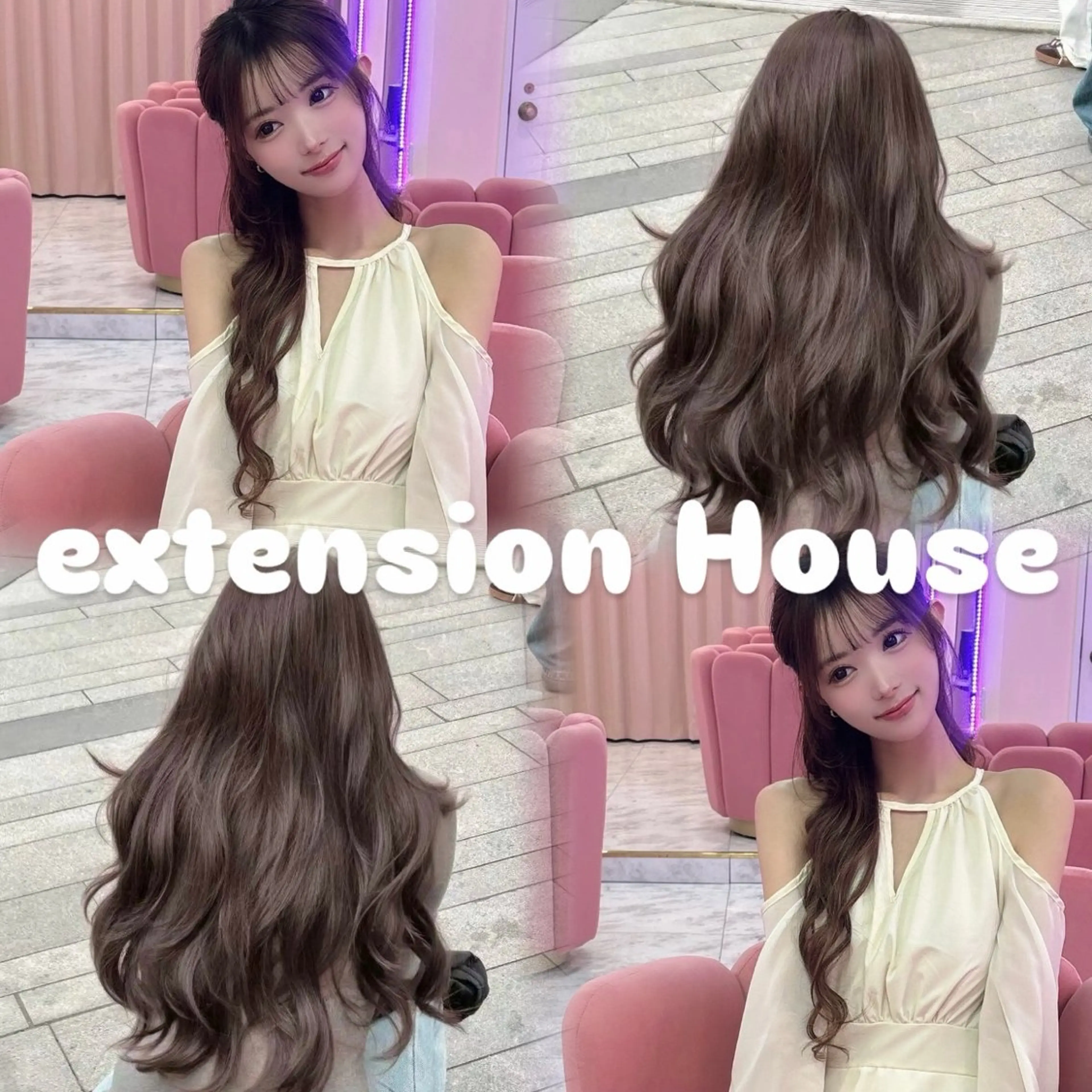 ロング エクステ カット エクステ シールエクステの女神 🍑Momo🍑のヘアスタイル