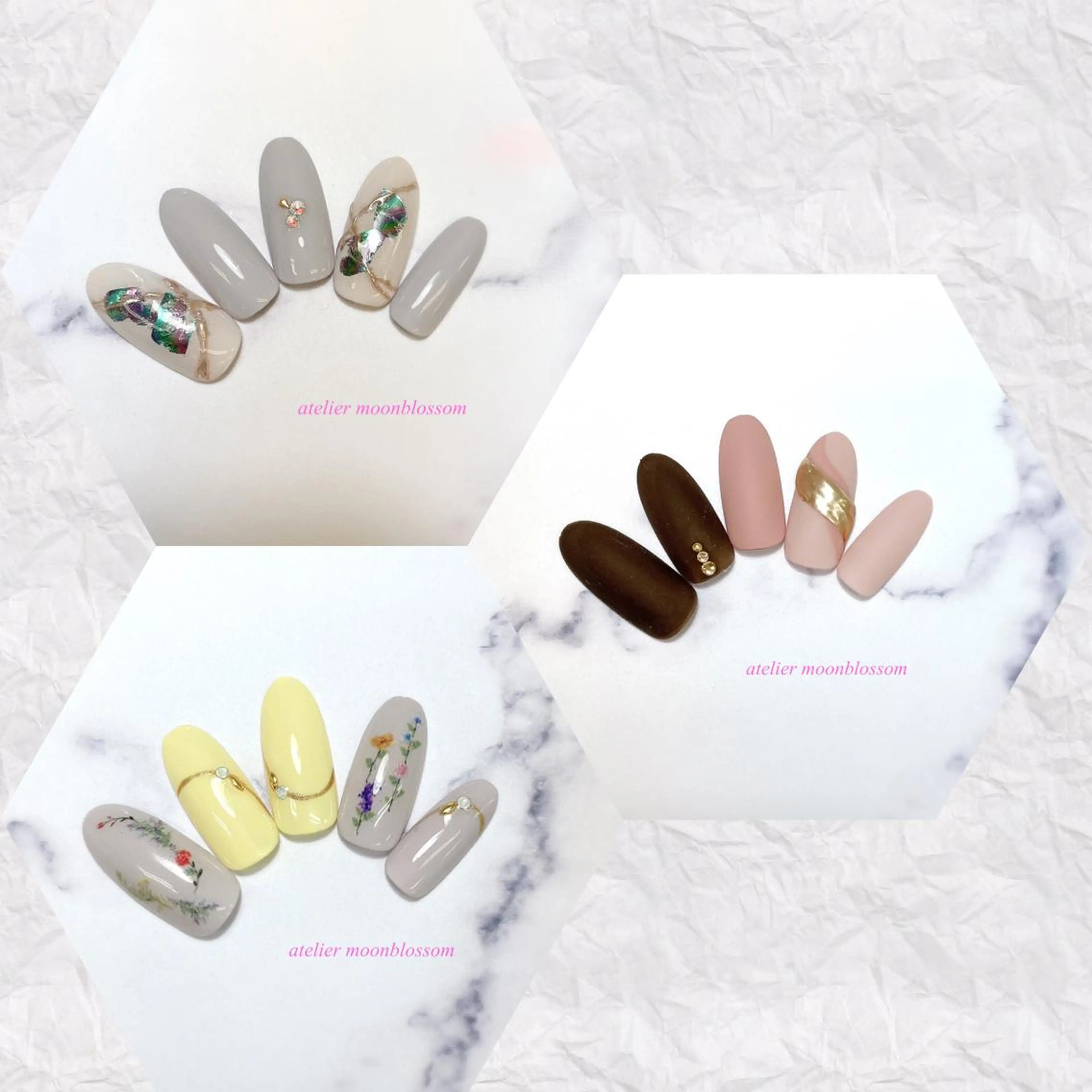 ネイル アトリエ ムーンブロッサムのネイルデザイン