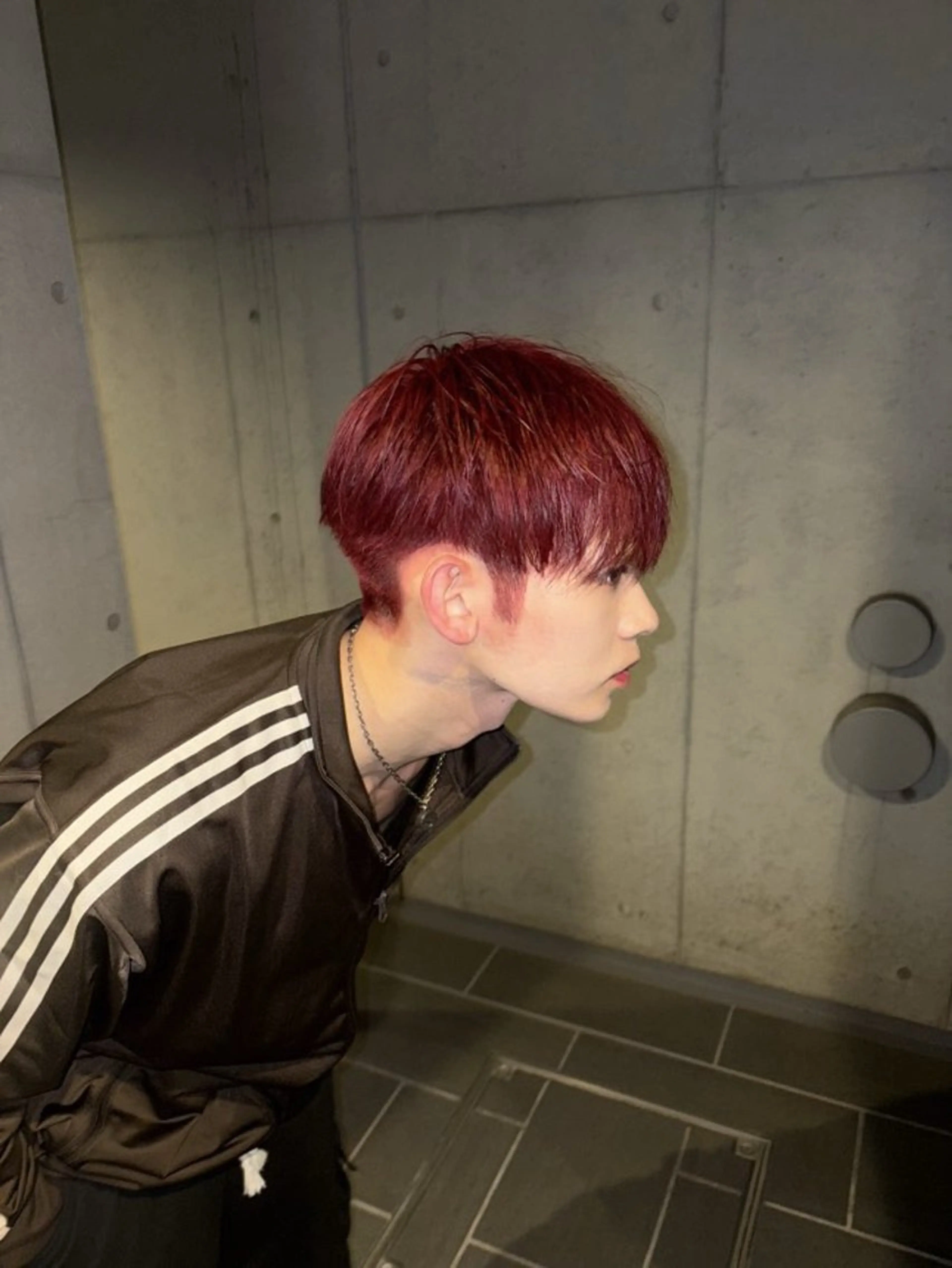 ショート カラー メンズ カット ヘアカラー だいち/ブリーチ/ レイヤーカットのヘアスタイル