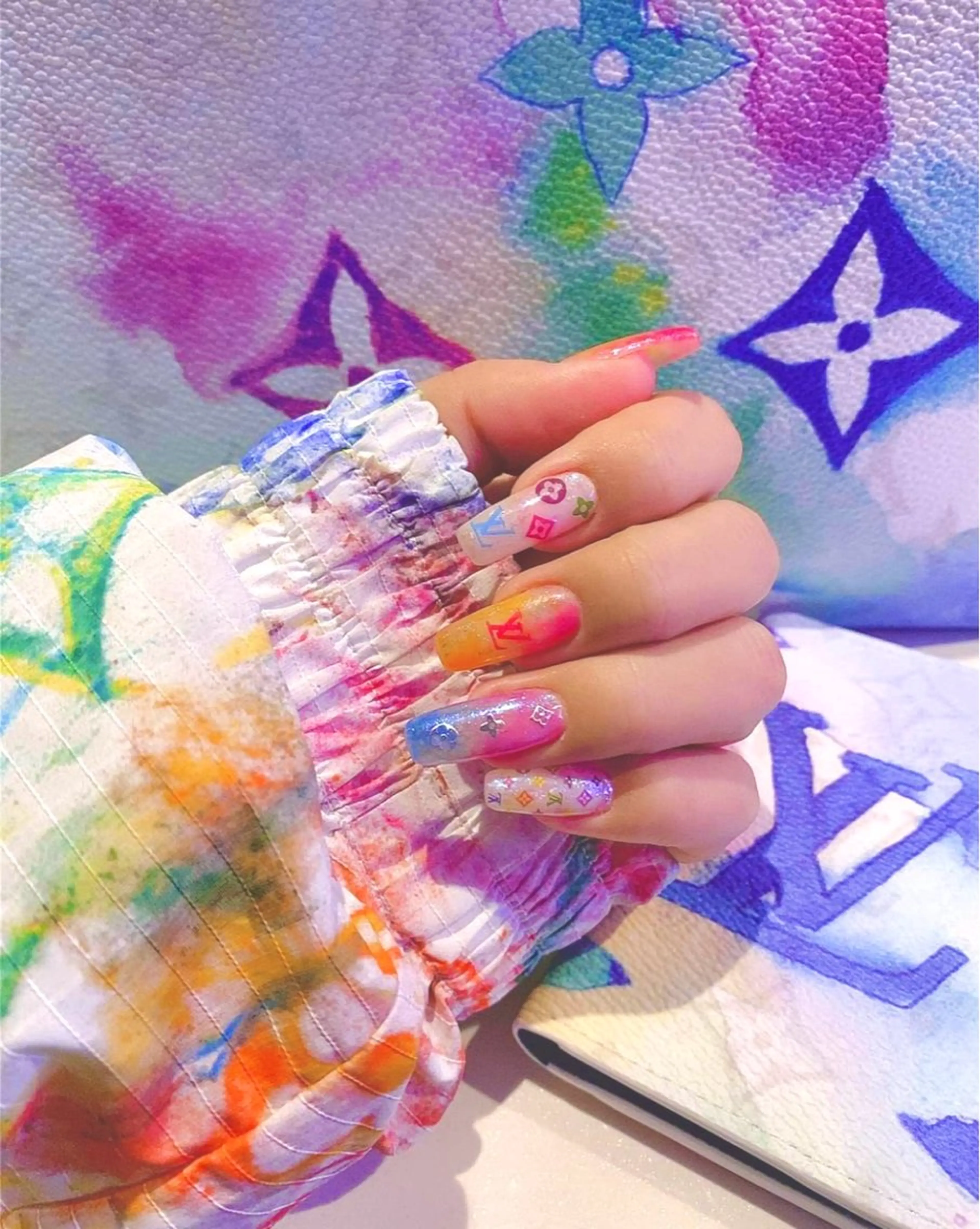 ネイル 大理石ネイル(マーブル) 春ネイル ハンドネイル ハンドケア Art Hanabi所属・Art Hanabi ミリのネイルデザイン