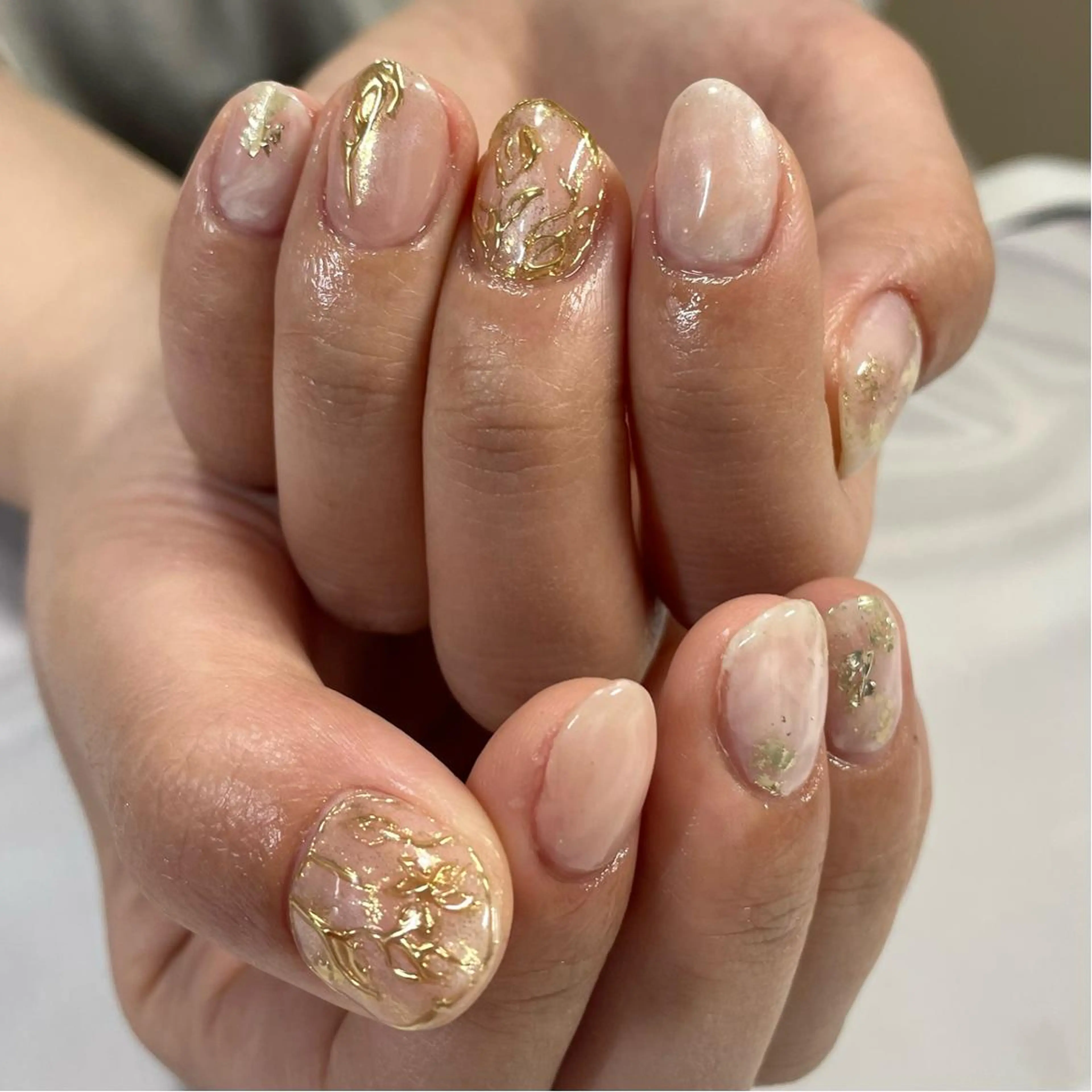 ネイル ニュアンスネイル 奥園 良恵のネイルデザイン