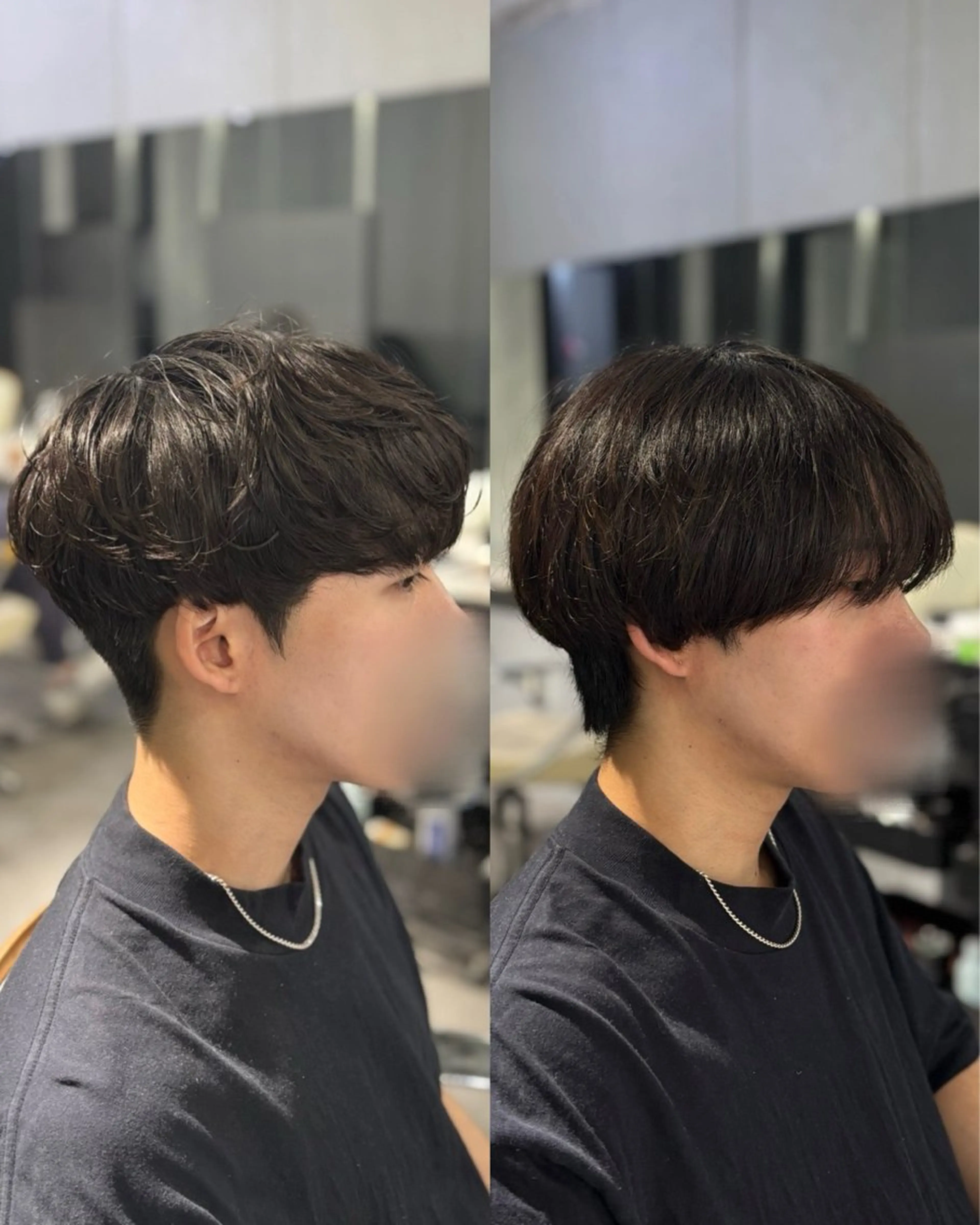 ショート パーマ メンズ カット パーマ 韓国メンズヘア/ ダウンパーマ/歩夢のヘアスタイル