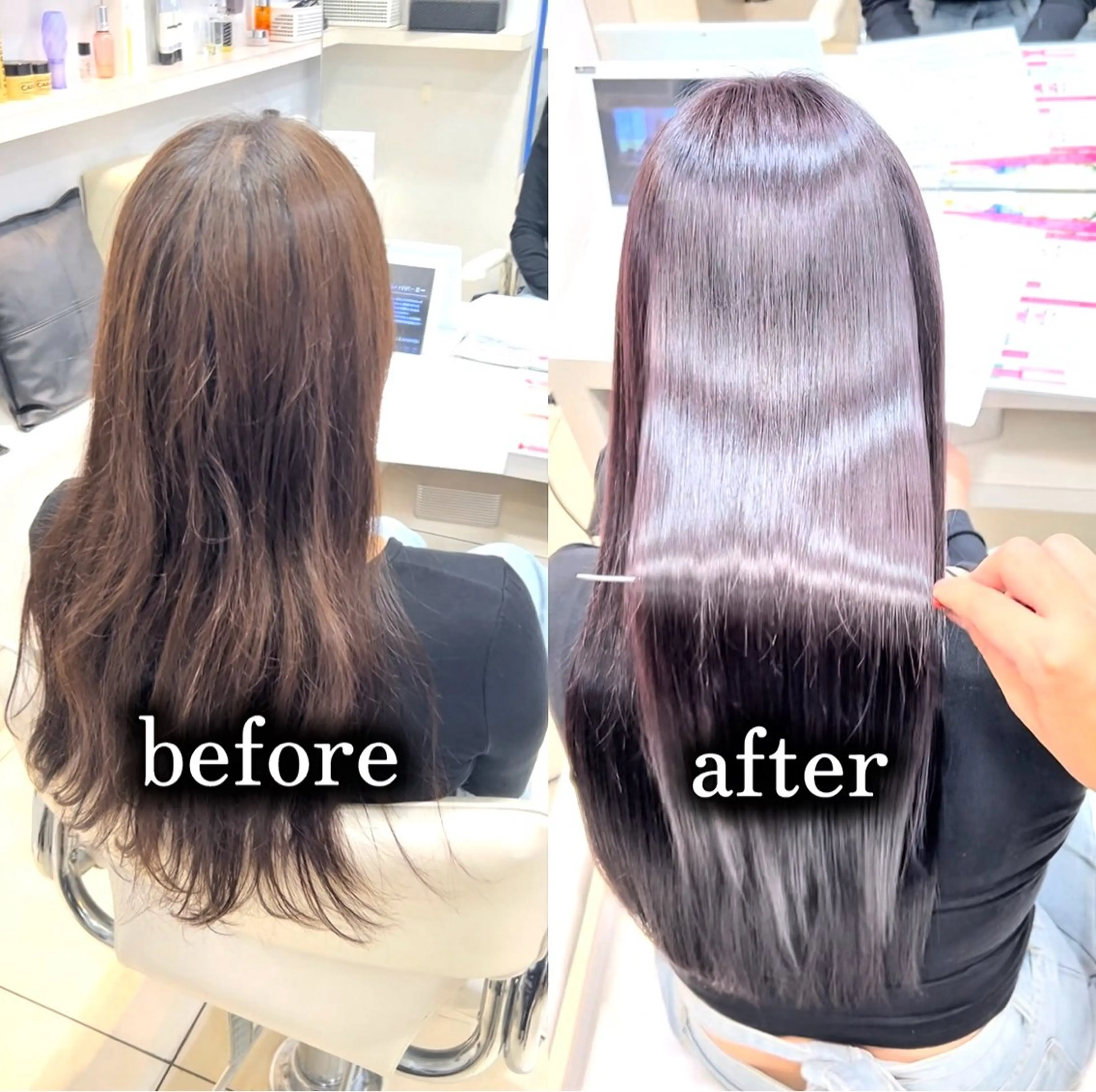 ロング カット ヘアカラー トリートメント 【髪質改善カラー】 瀧田嵐士🇰🇷のヘアスタイル