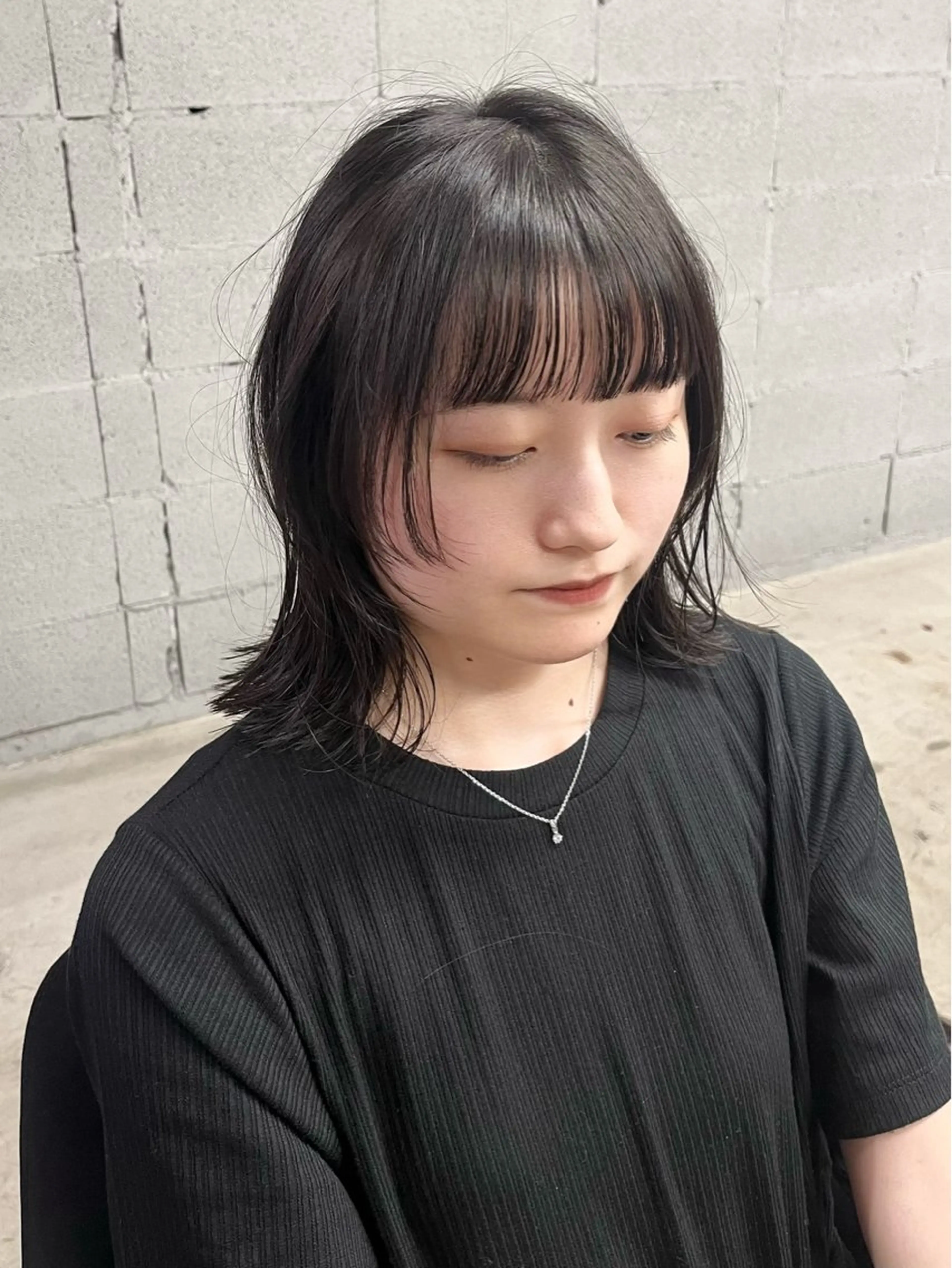 ミディアム カット col sapporo所属・あざと可愛い💓 盛れる顔まわり/uiのヘアスタイル