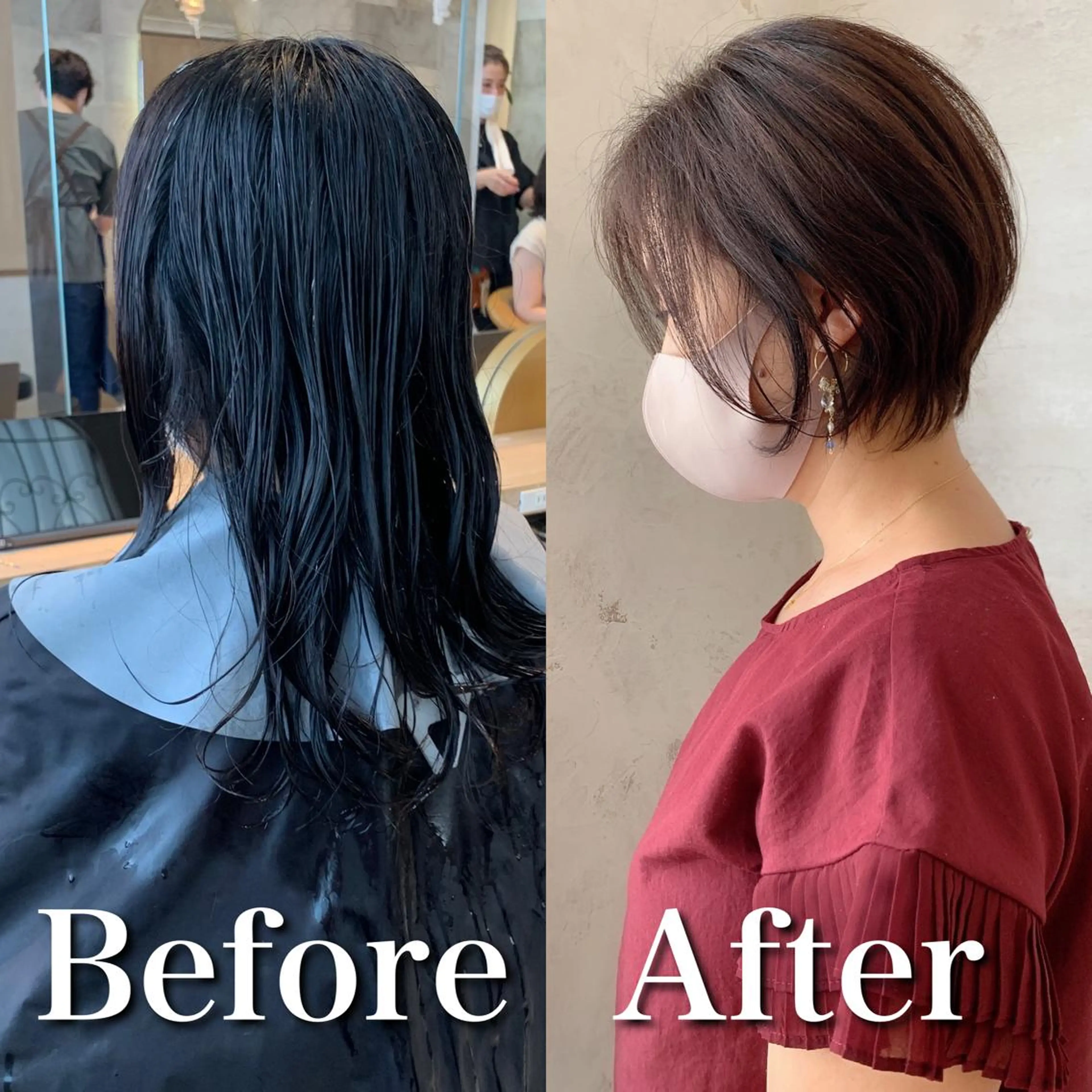 ショート カラー 似合わせカット ショートヘア カット ヘアカラー トリートメント 韓国ヘア/髪質改善 /Harunaのヘアスタイル