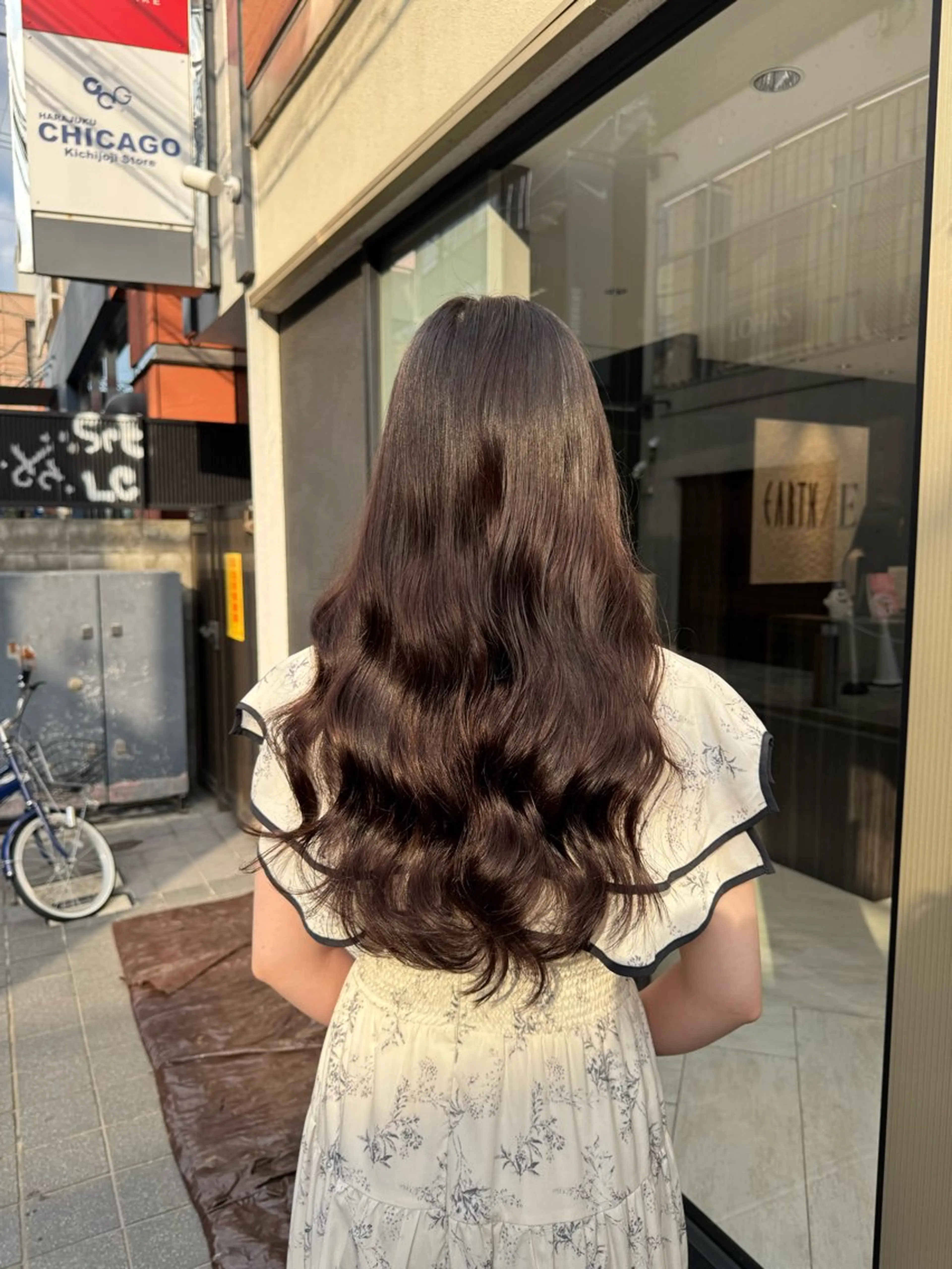 ロング パーマ カット パーマ EARTH/E 吉祥寺のヘアスタイル