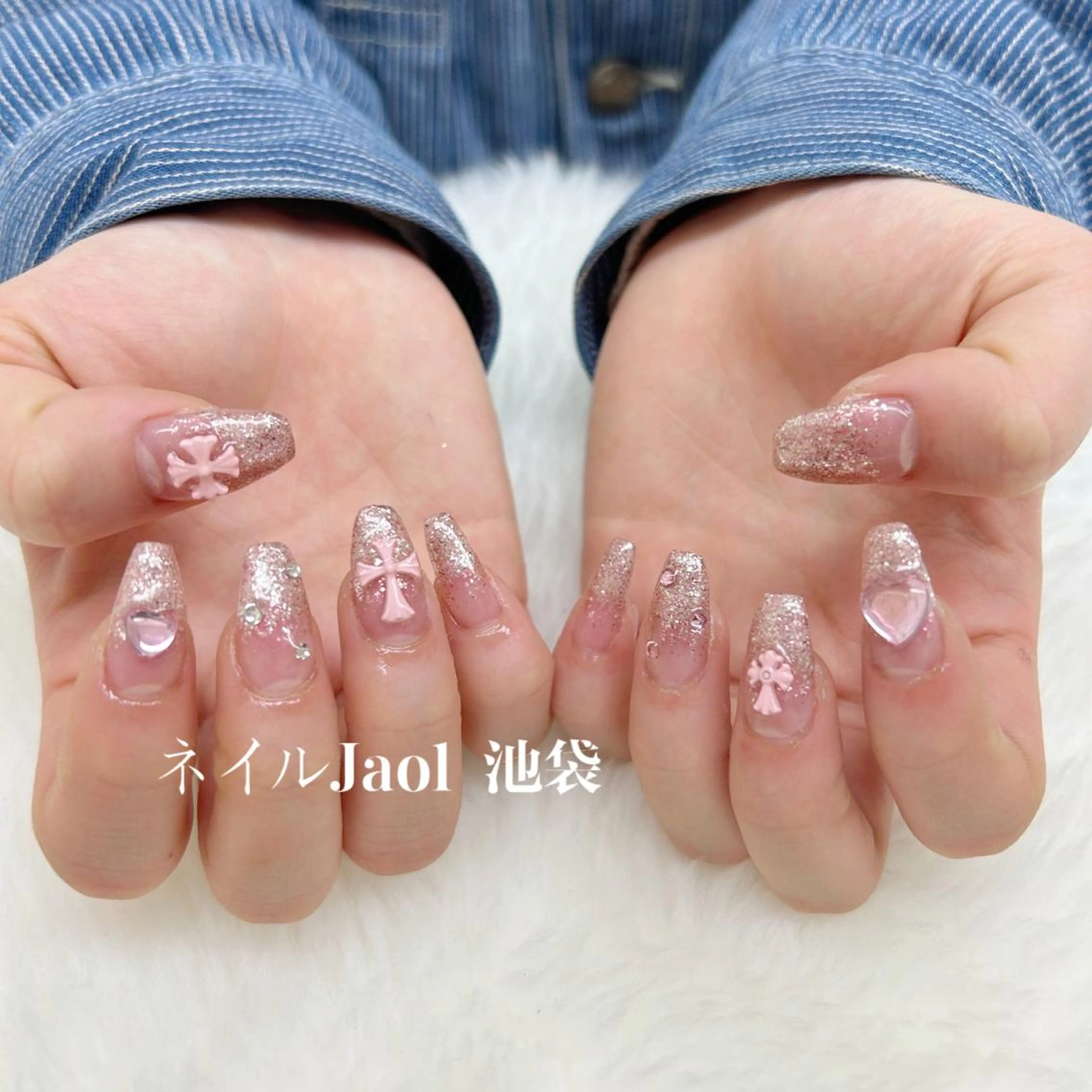 セミロング ハンドネイル nail jaol池袋店所属・ネイルJaol 池袋のネイルデザイン