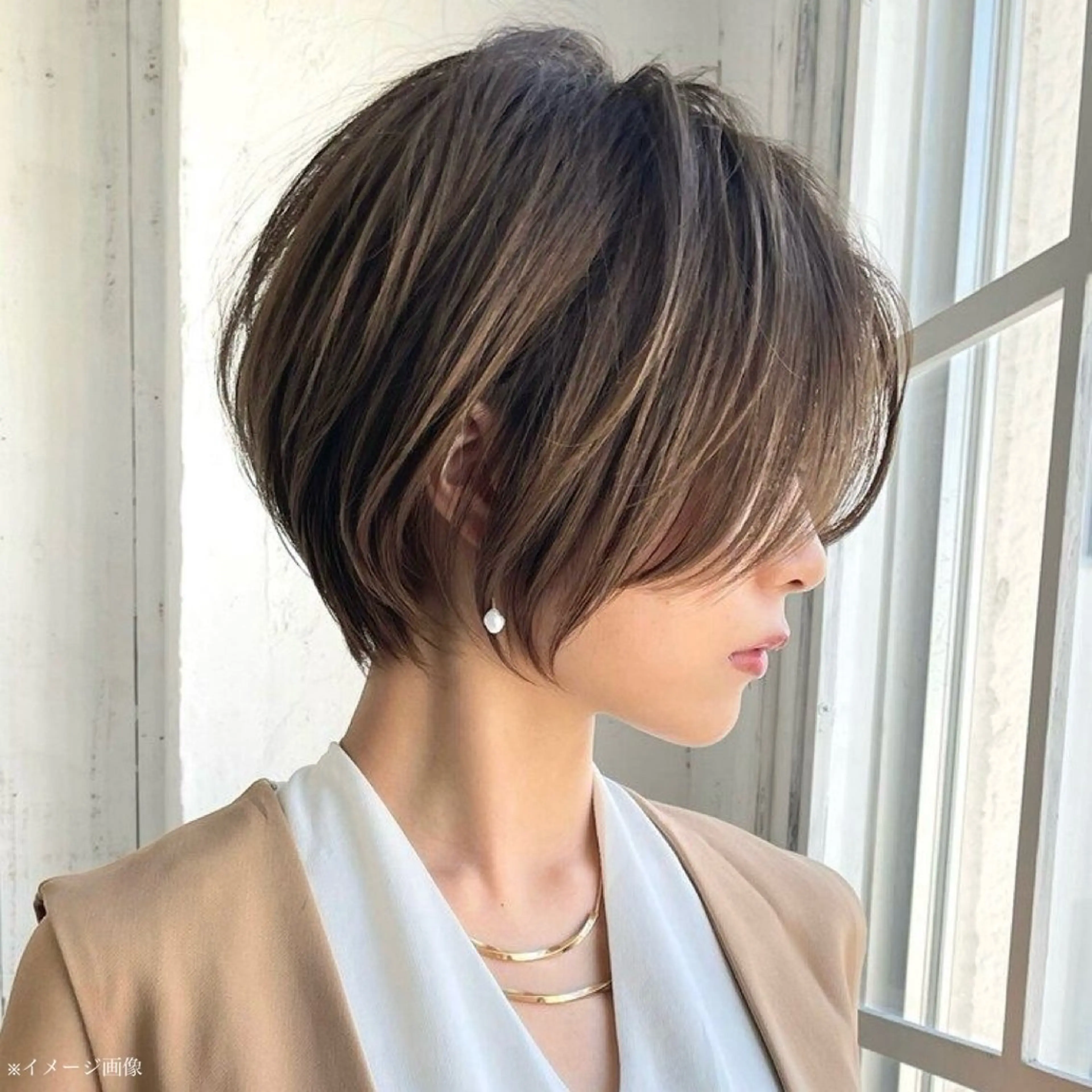 ショート 似合わせカット ショートヘア トリートメント manami/ ショート/パーマのヘアスタイル