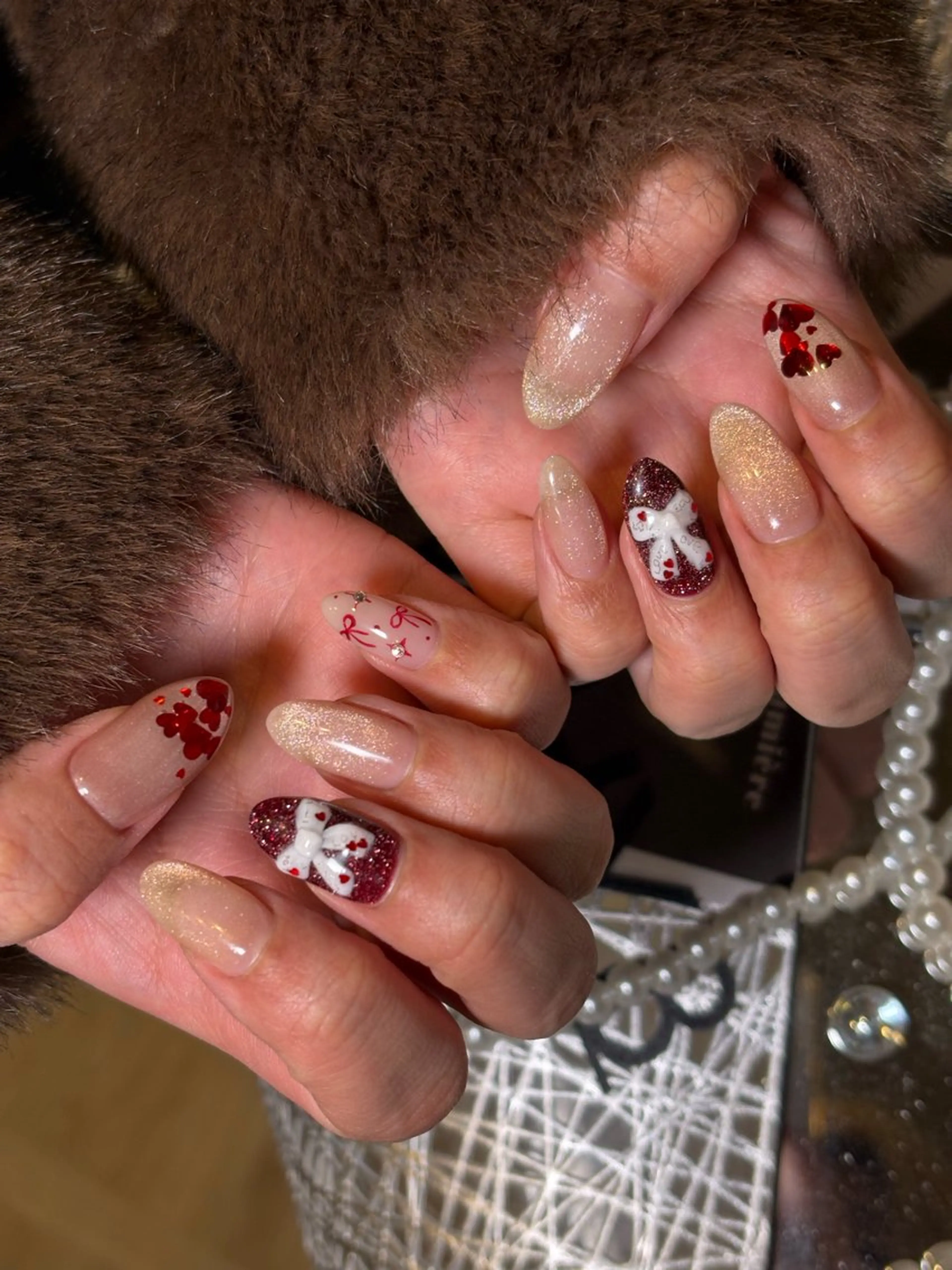 ネイル バレンタイン ハンドネイル .8 HAREのネイルデザイン