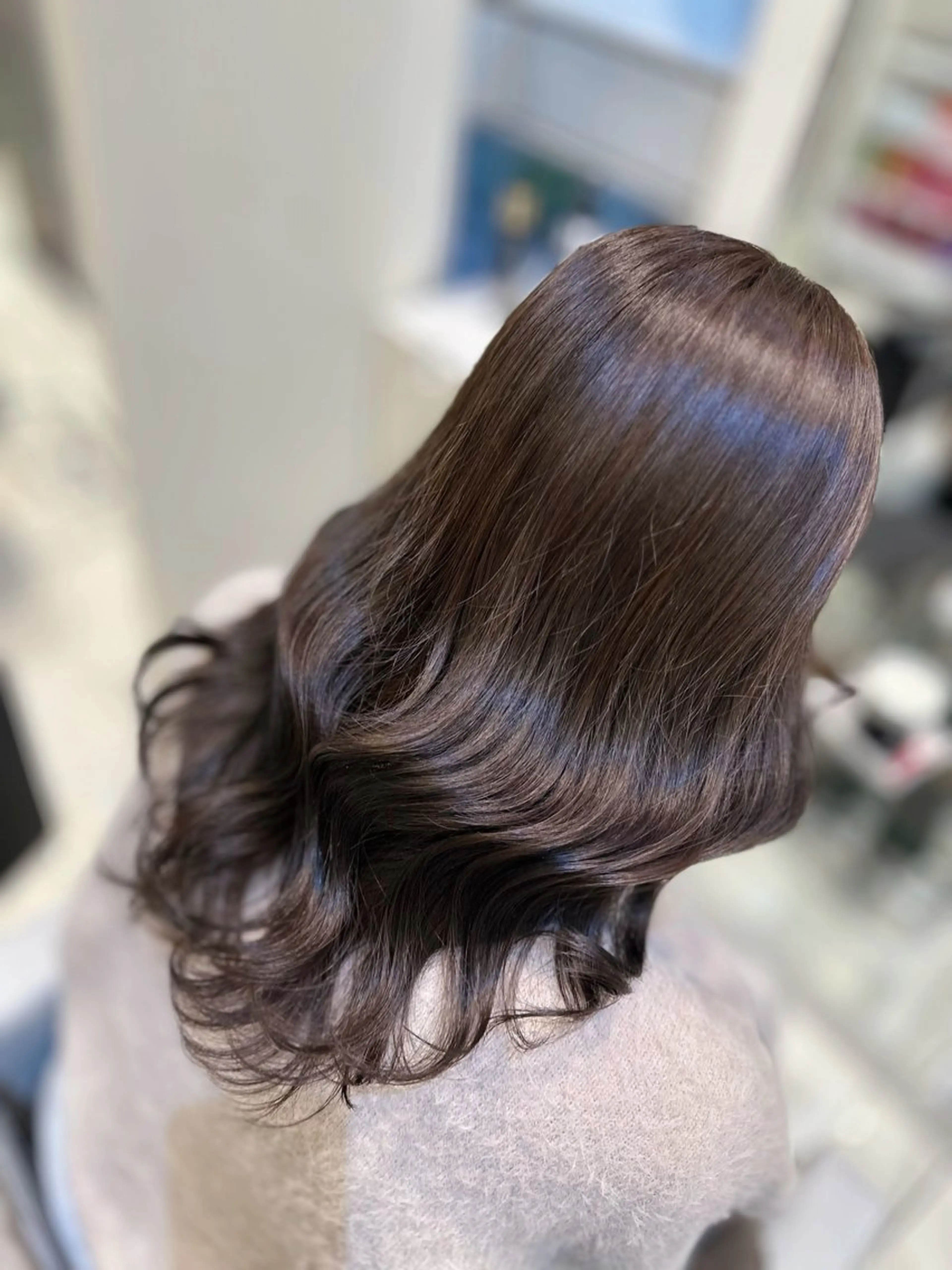 ロング カラー グレージュ orgo所属・︎︎☁🧺チヒロ モデル募集🧺︎︎☁のヘアスタイル