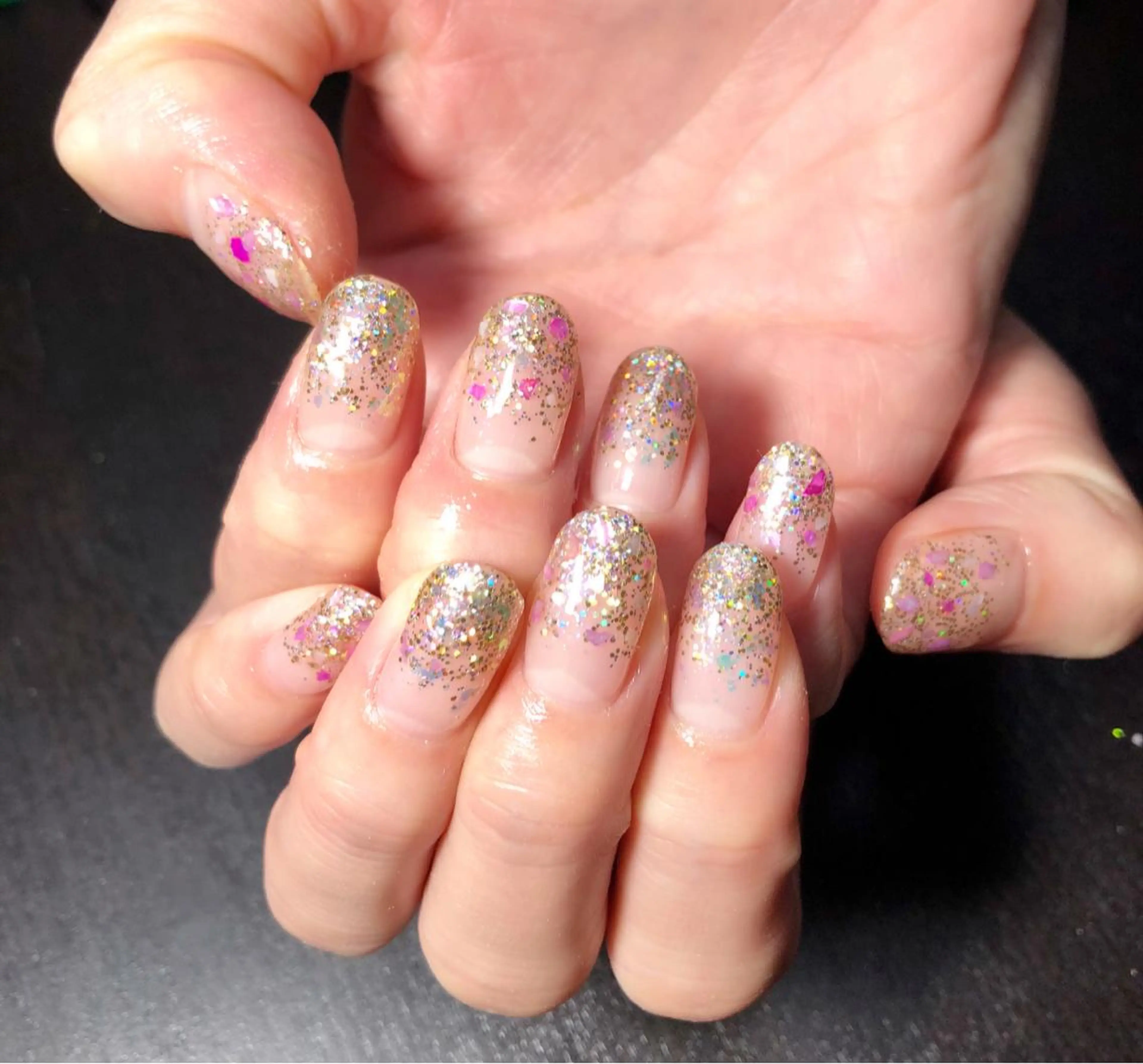 ネイル キラキラネイル ラメ(グリッター) ラメグラデーション luana nailのネイルデザイン