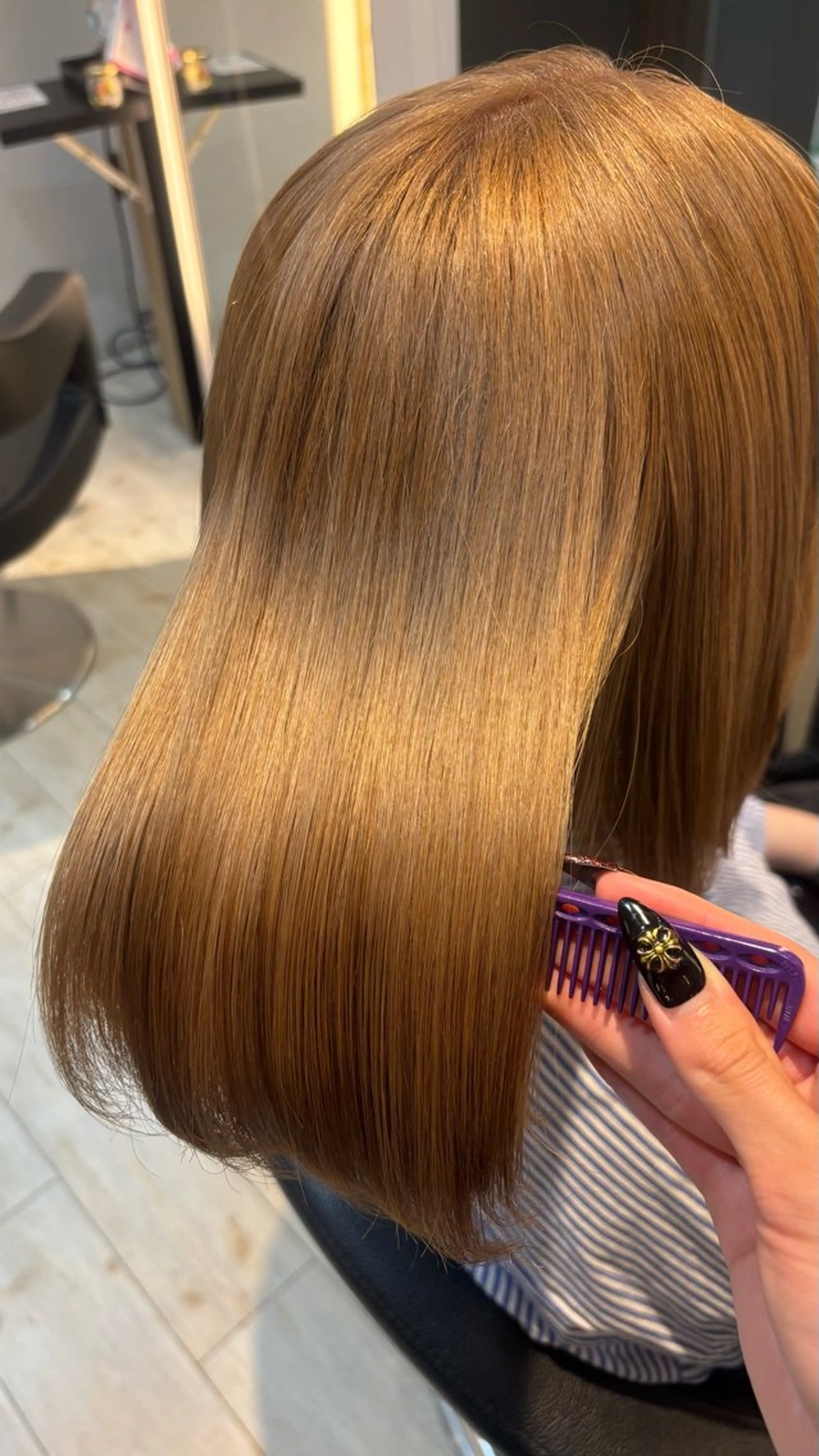 【しっかりケアしたい方❣️】1ブリーチ＋カラー＋お悩みに合わせて作るカクテルトリートメントの写真