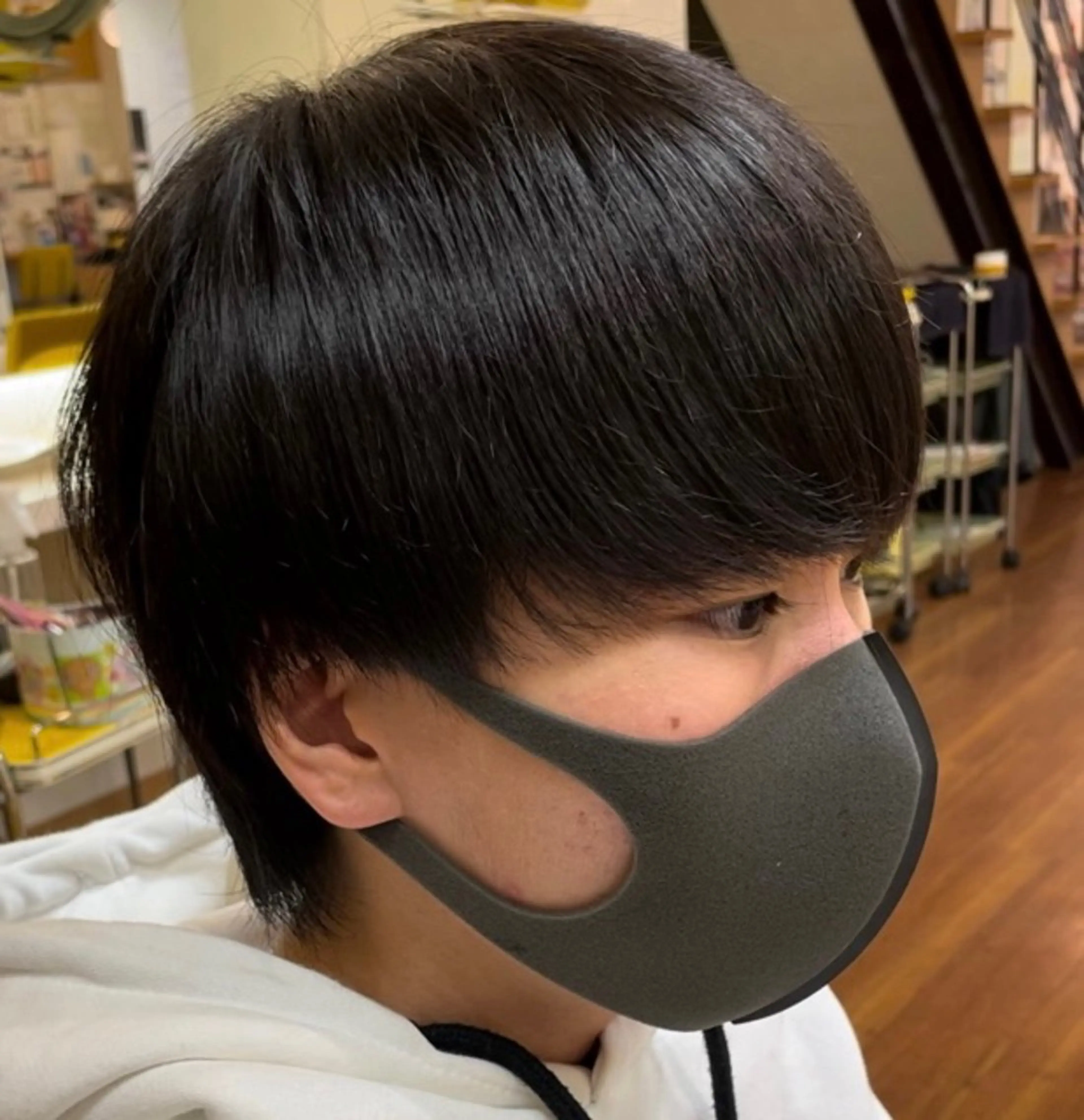 ショート メンズ アップバング センターパート メンズ韓国風 マッシュ メンズパーマ 💎メンズヘア特化 💎🦋野木祐輔のヘアスタイル