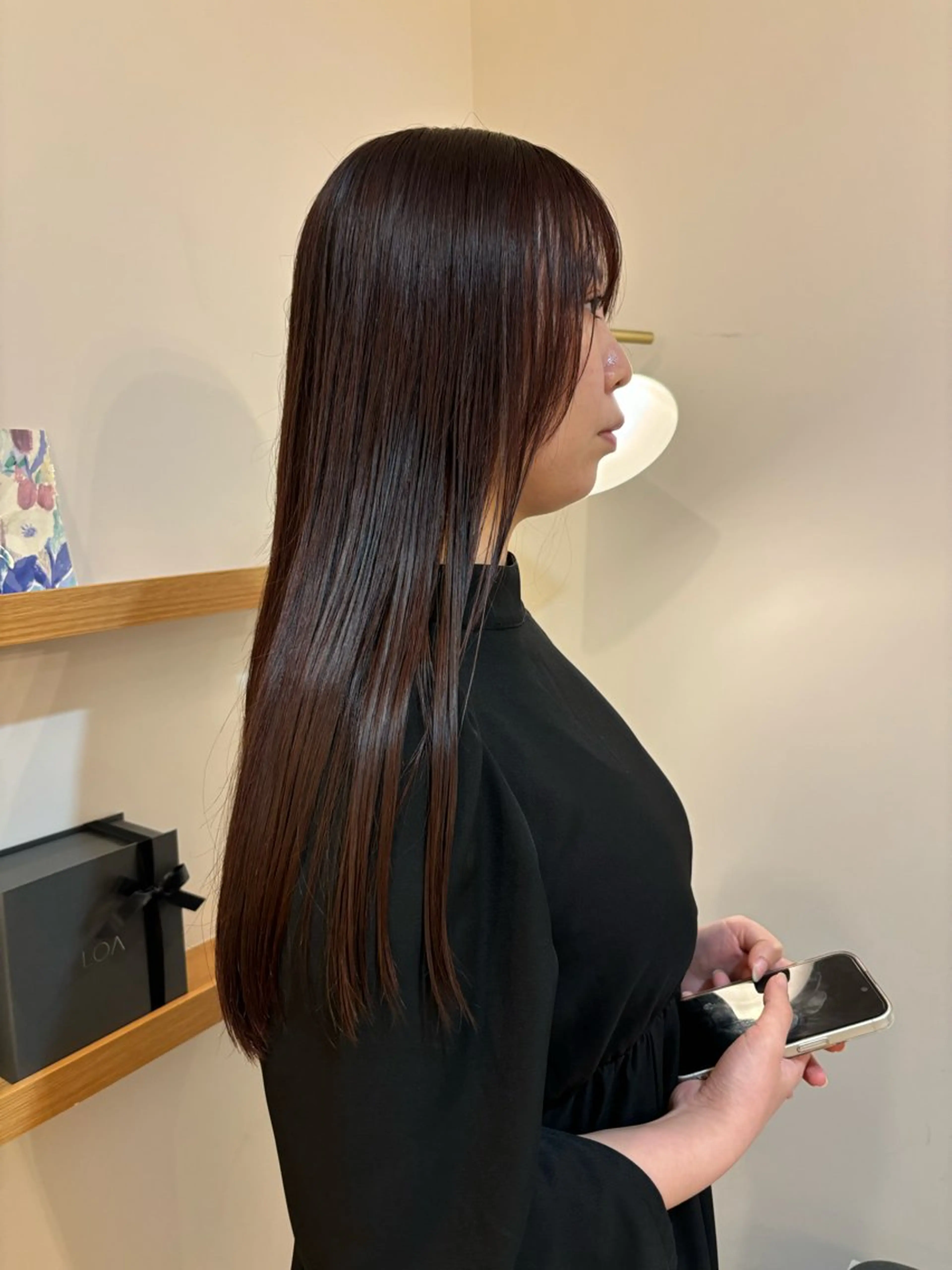 カラー ボルドーカラー ＧＡＲＤＥＮ/ダブル カラー/otohaのヘアスタイル