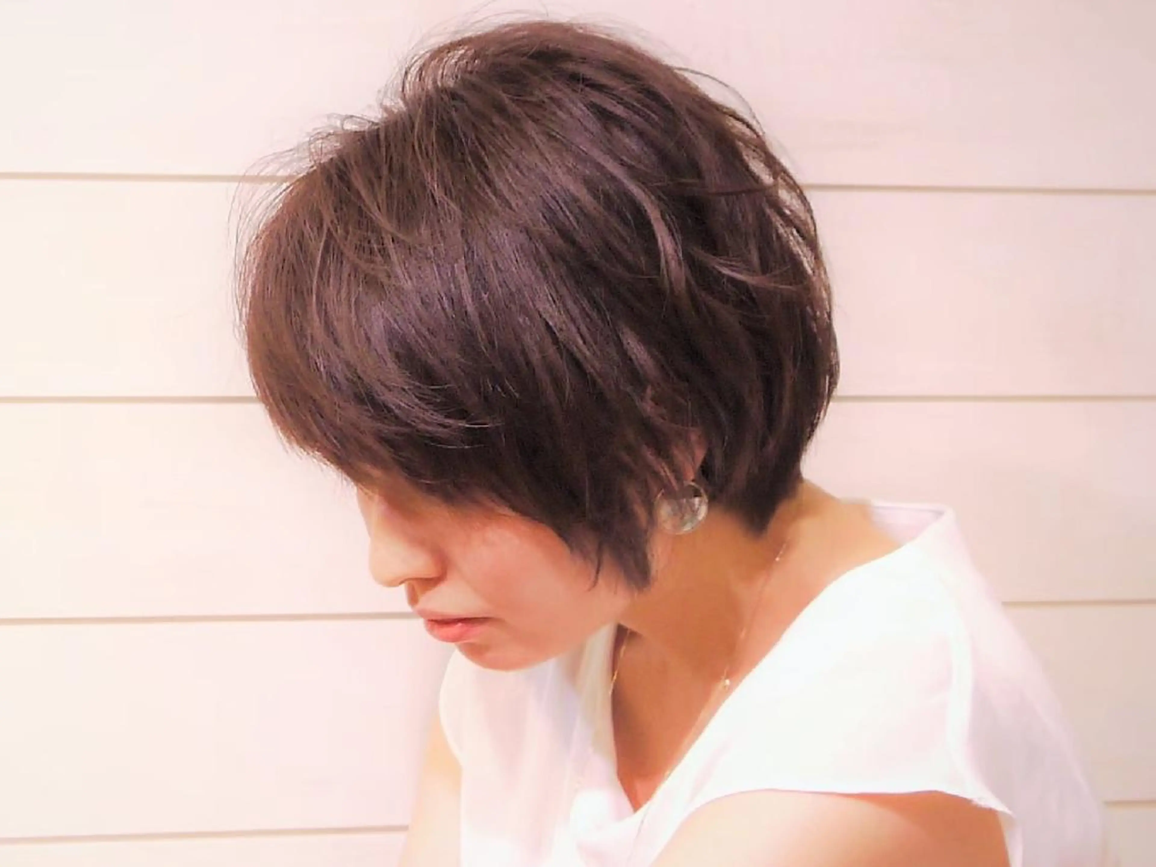 ショート パーマ カラー 木村 昇のヘアスタイル