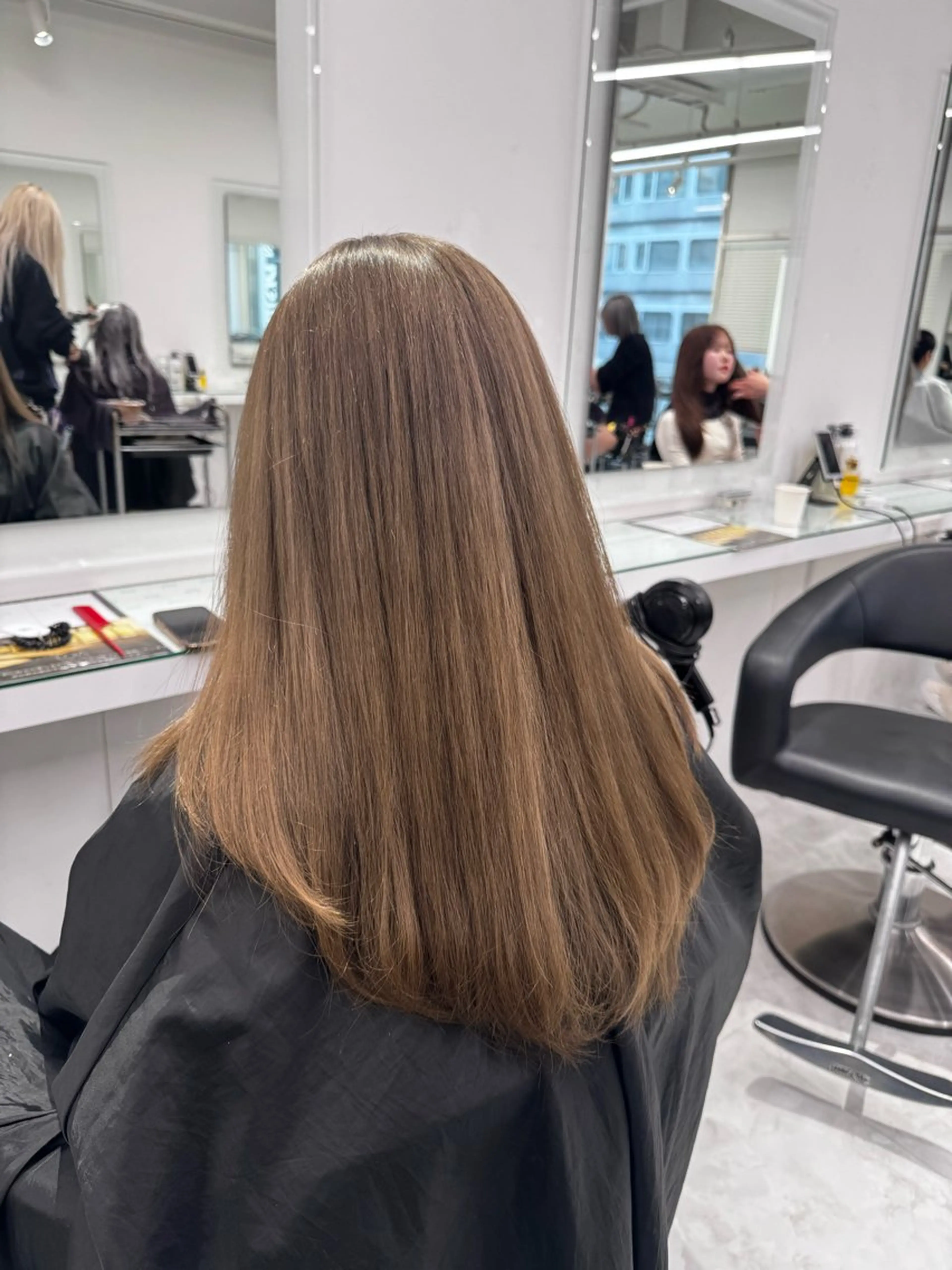 ロング カラー ヘアアレンジ カット ヘアカラー トリートメント ヘッドスパ ヘアセット 透け上品ハイトーン 職人ゆうと🤍のヘアスタイル